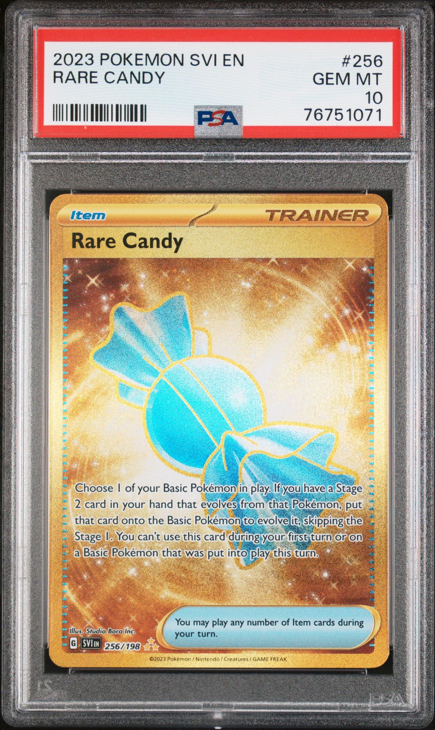 2023 Pokemon Svi En-scarlet & Violet 256 Rare Candy Hyper Rare PSA 10  Graded Card | GameStop