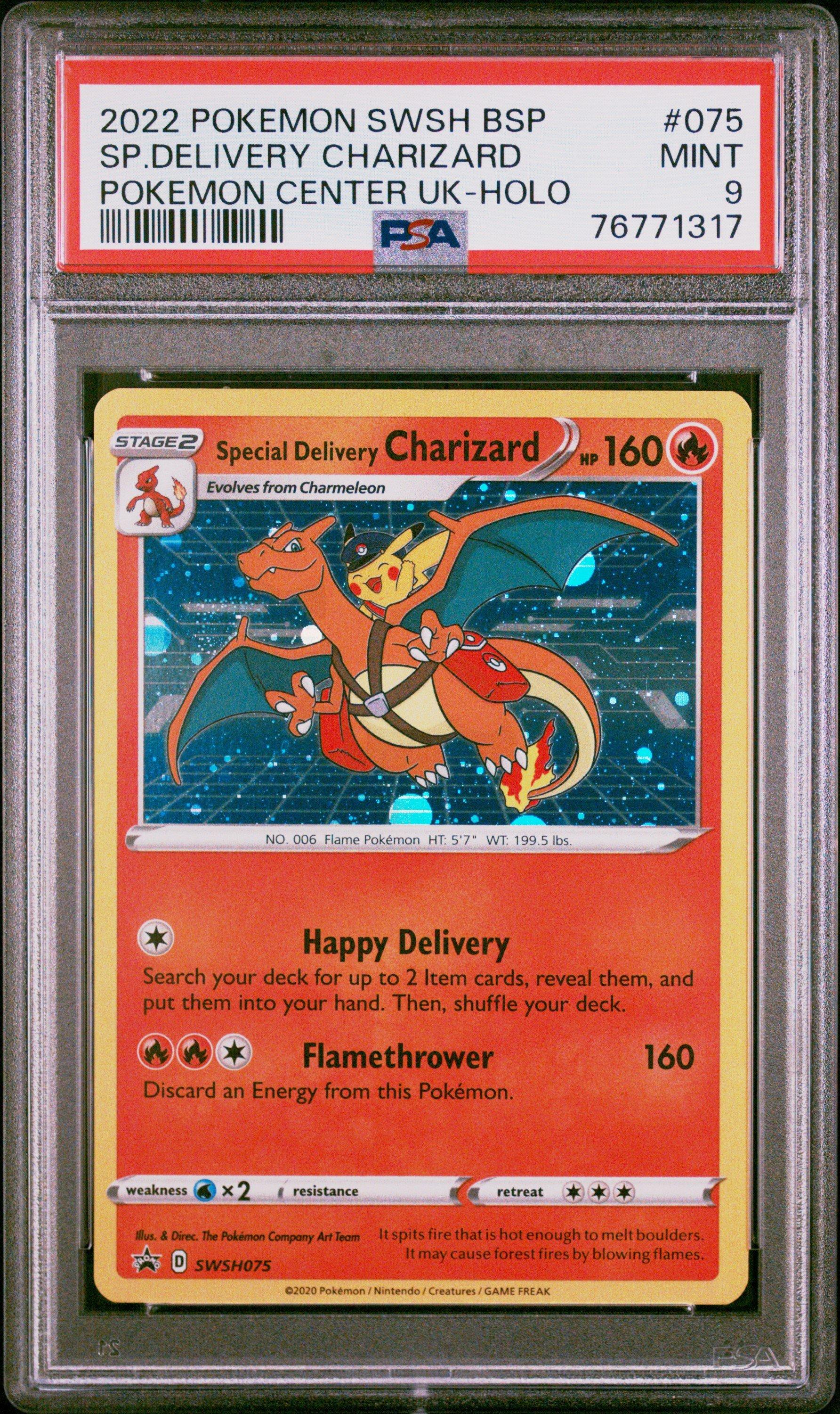 2022 Pokemon Swsh Black Star Promo 075 Special Delivery Charizard