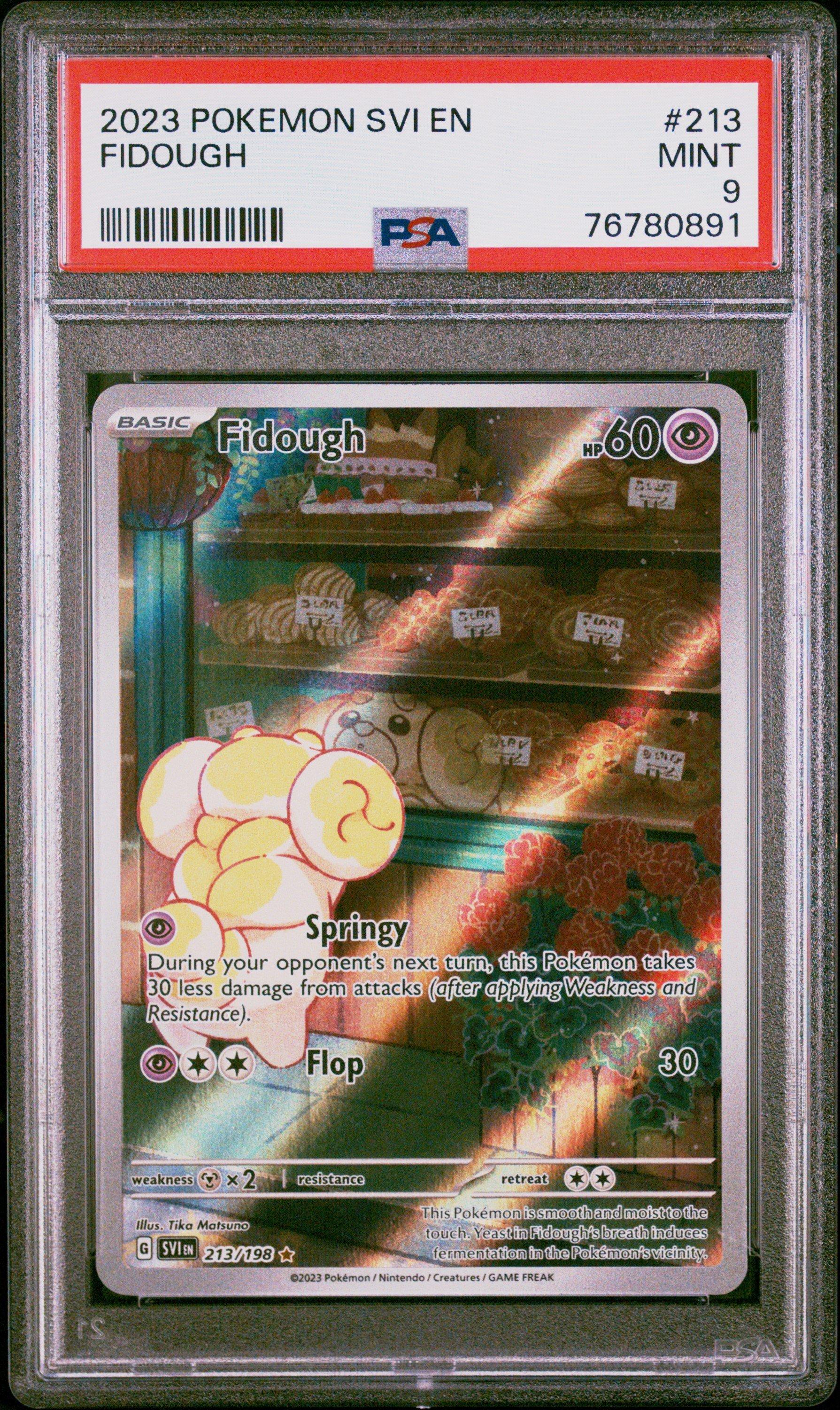 2023 Pokemon Svi En-scarlet & Violet 213 Fidough Illustration Rare PSA