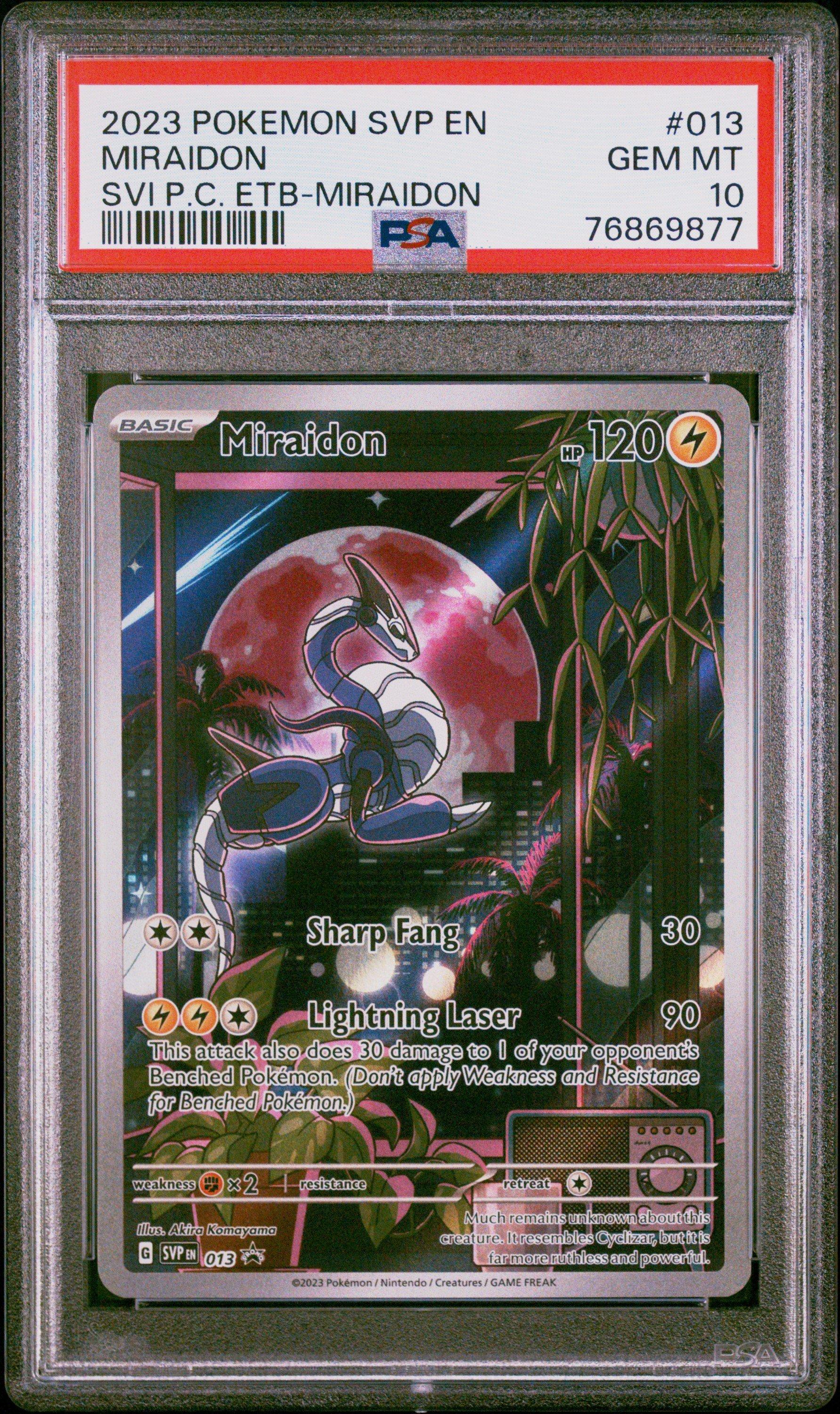miraidon pokemon card full art - ex 227/198 - Scarlet & Violet - Ultra Rare comprehensive coverage of Koraidon and Miraidon Miraidon Ex | Extended Art