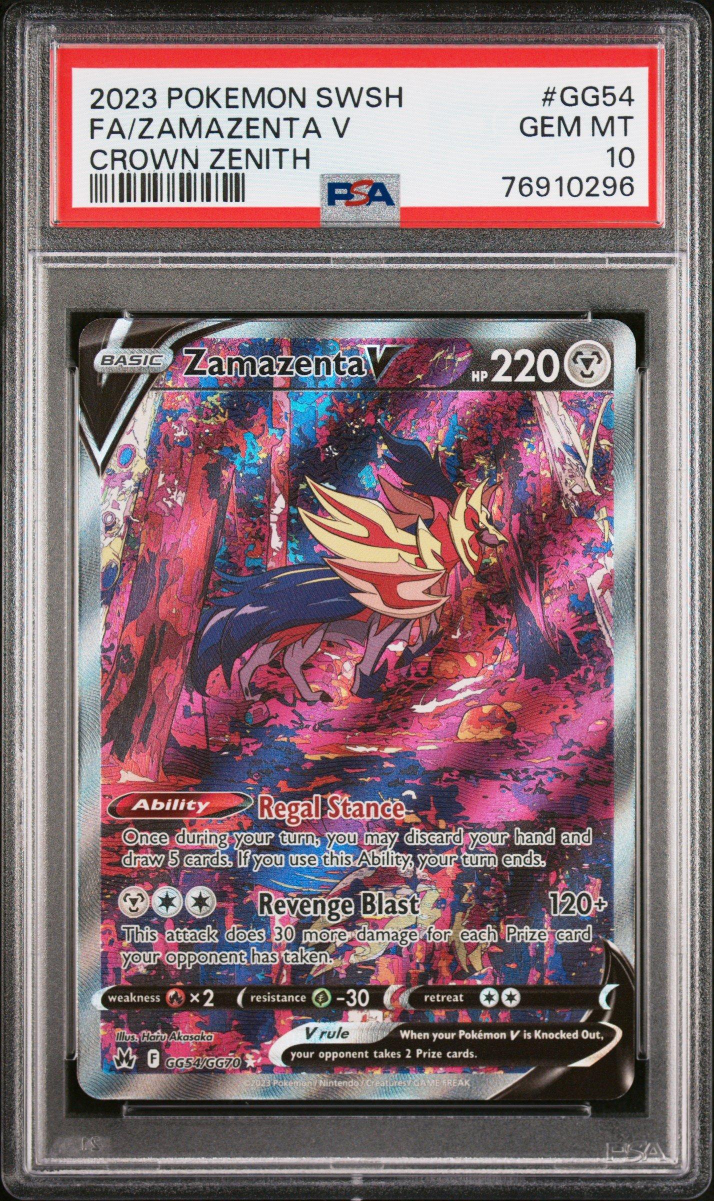 2023 Pokemon Sword And Shield Crown Zenith Gg54 Full Art/zamazenta
