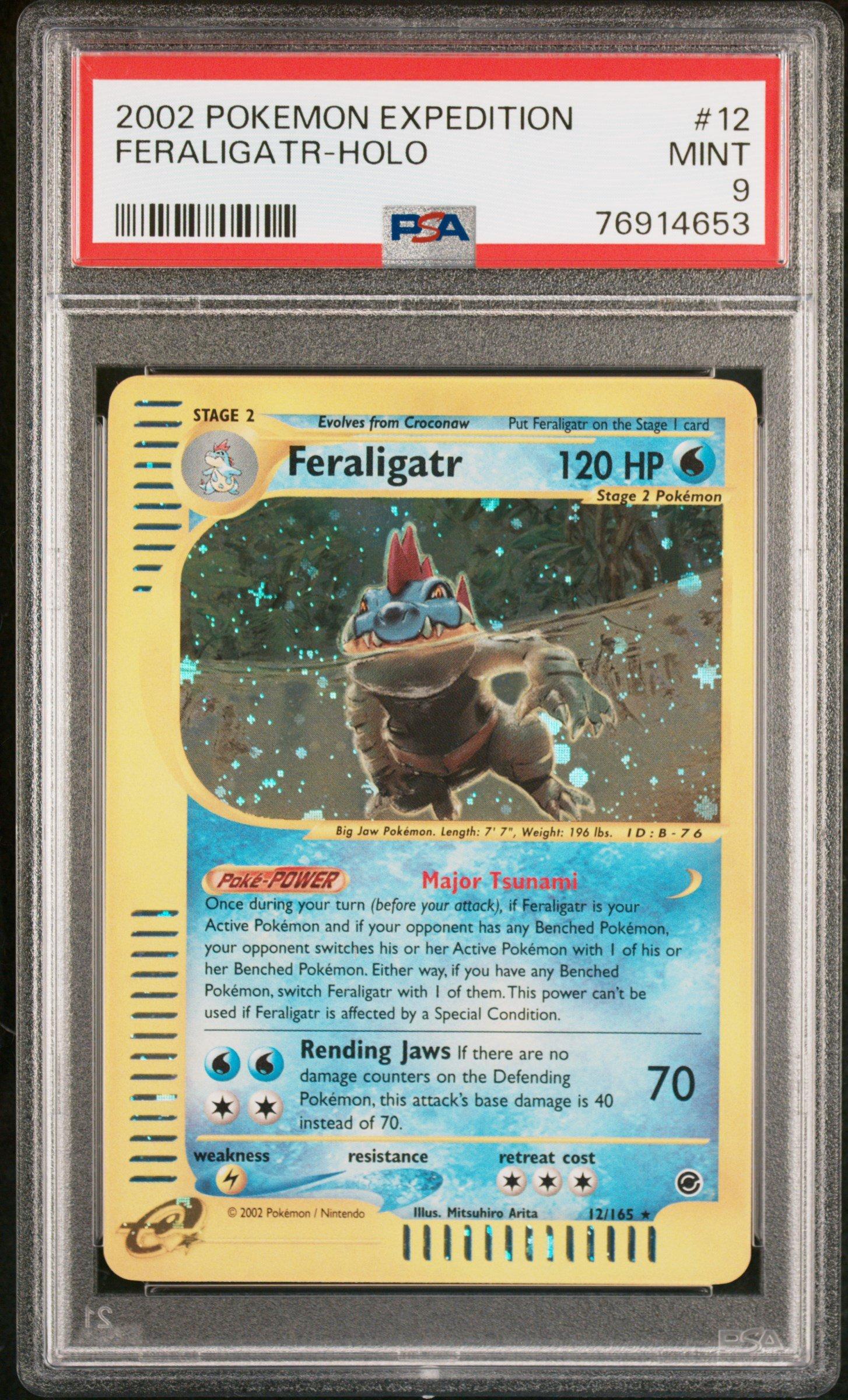 2002 Pokemon Expedition 12 Feraligatr-holo PSA