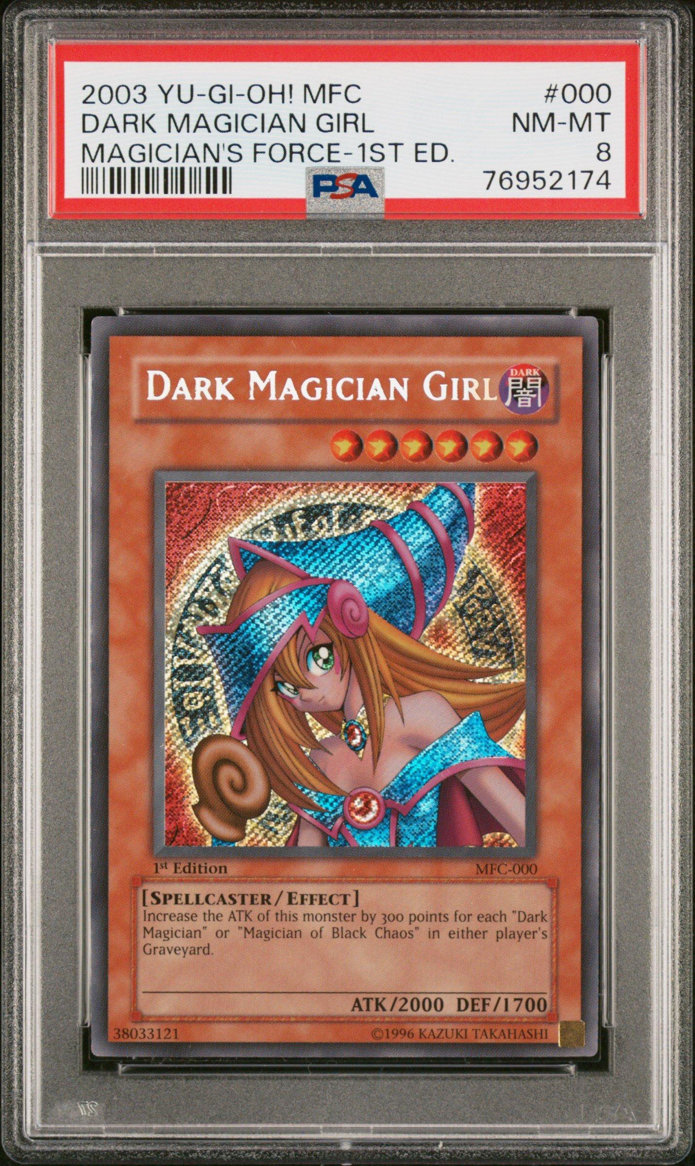 2003 Yu-gi-oh! Mfc-magician's Force 000 Dark Magician Girl 1st Edition PSA 8