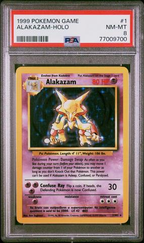 1999 Pokemon Game 1 Alakazam-holo PSA 8 | GameStop