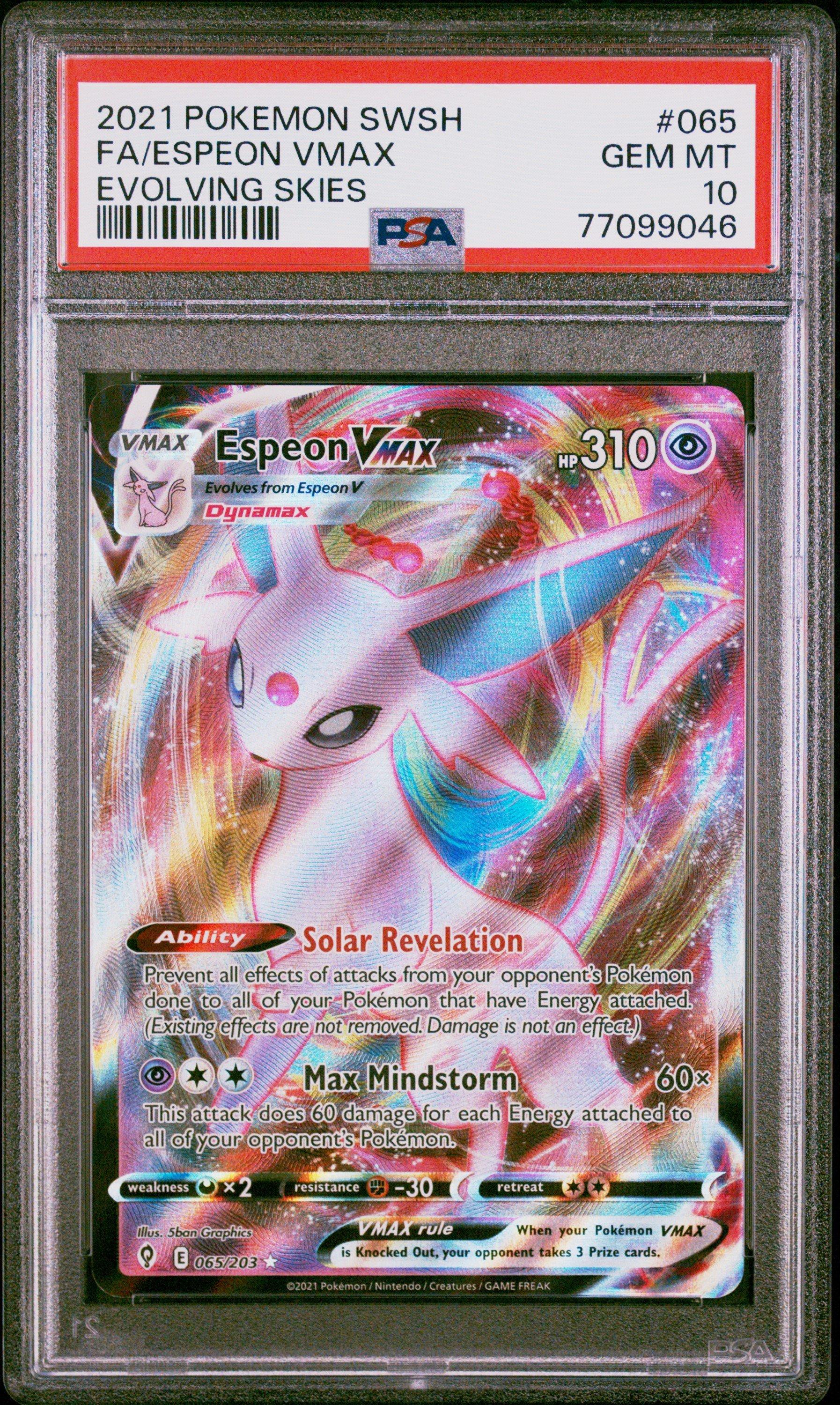 2021 Pokemon Sword & Shield Evolving Skies 065 Full Art/espeon