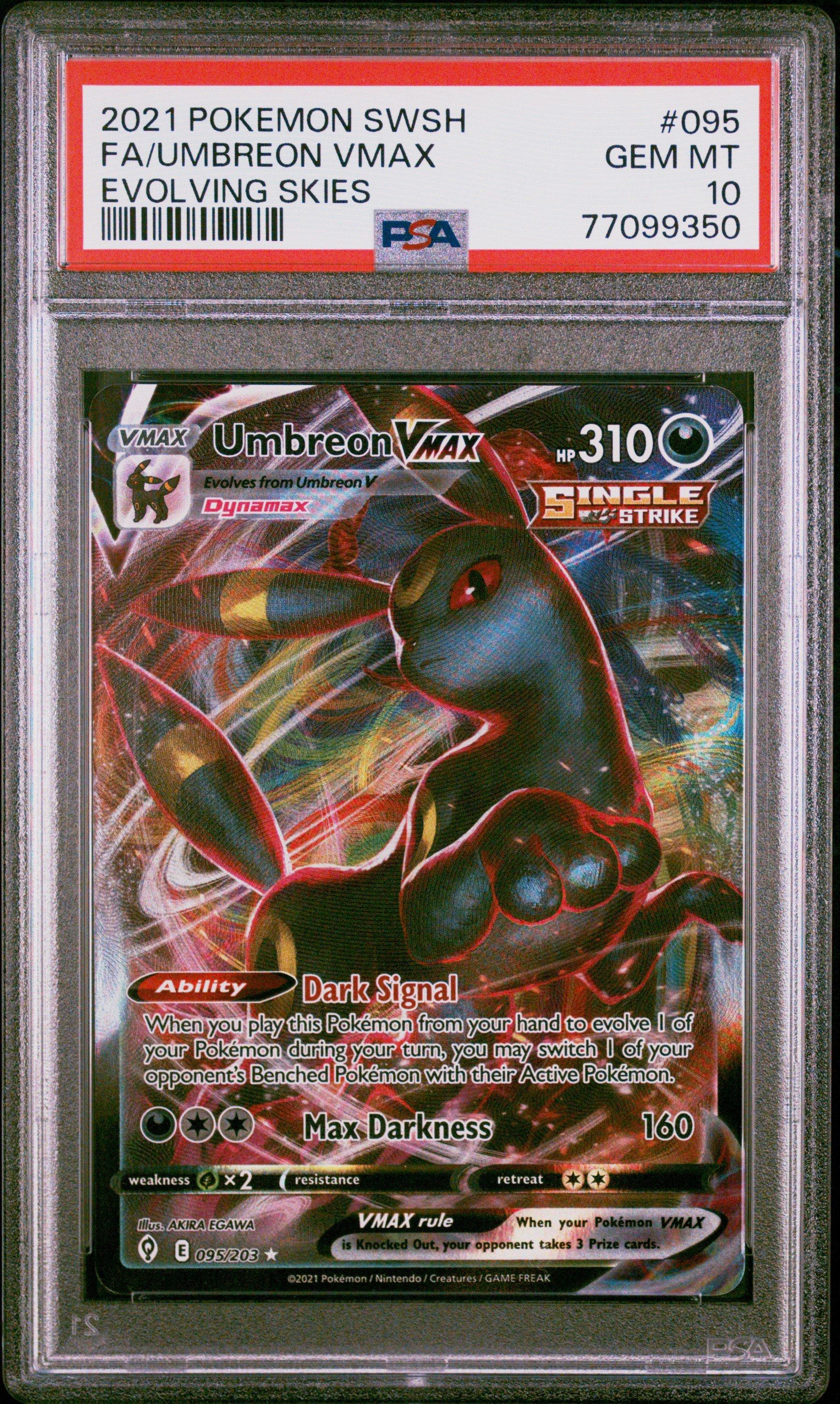 2021 Pokemon Sword & Shield Evolving Skies 095 Full Art/umbreon