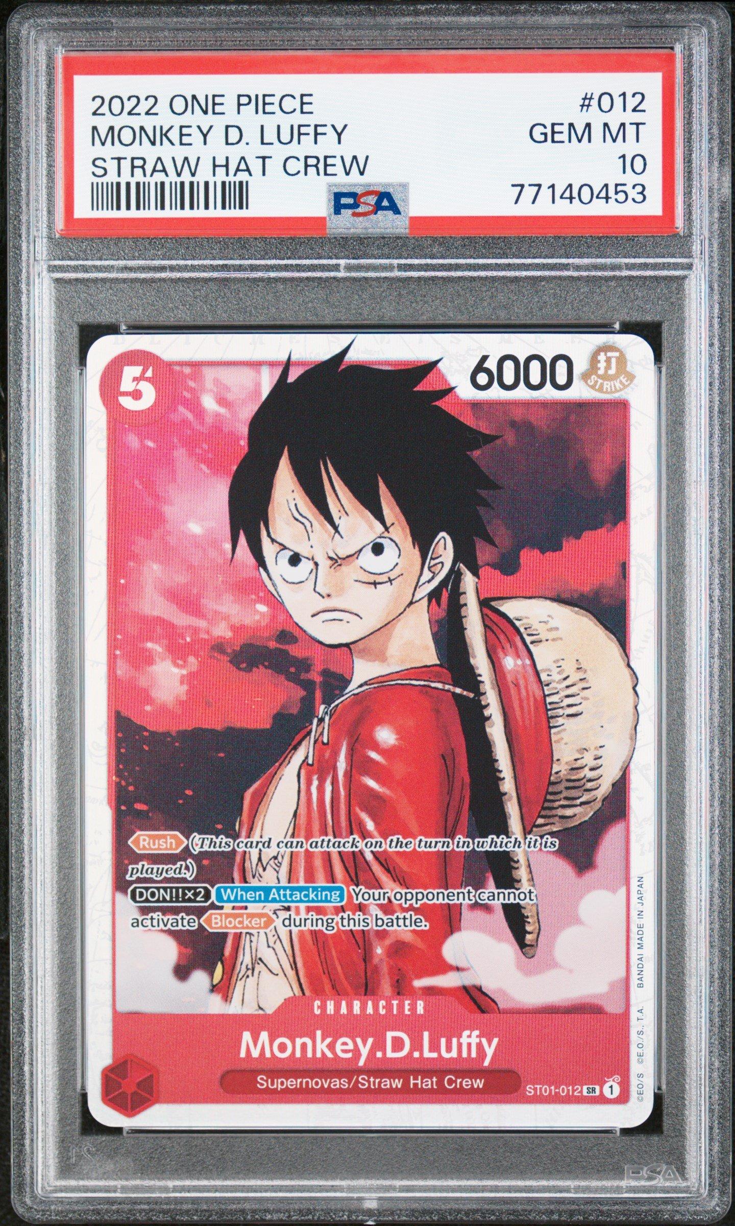 2022 One Piece Starter Deck St01-straw Hat Crew 012 Monkey D