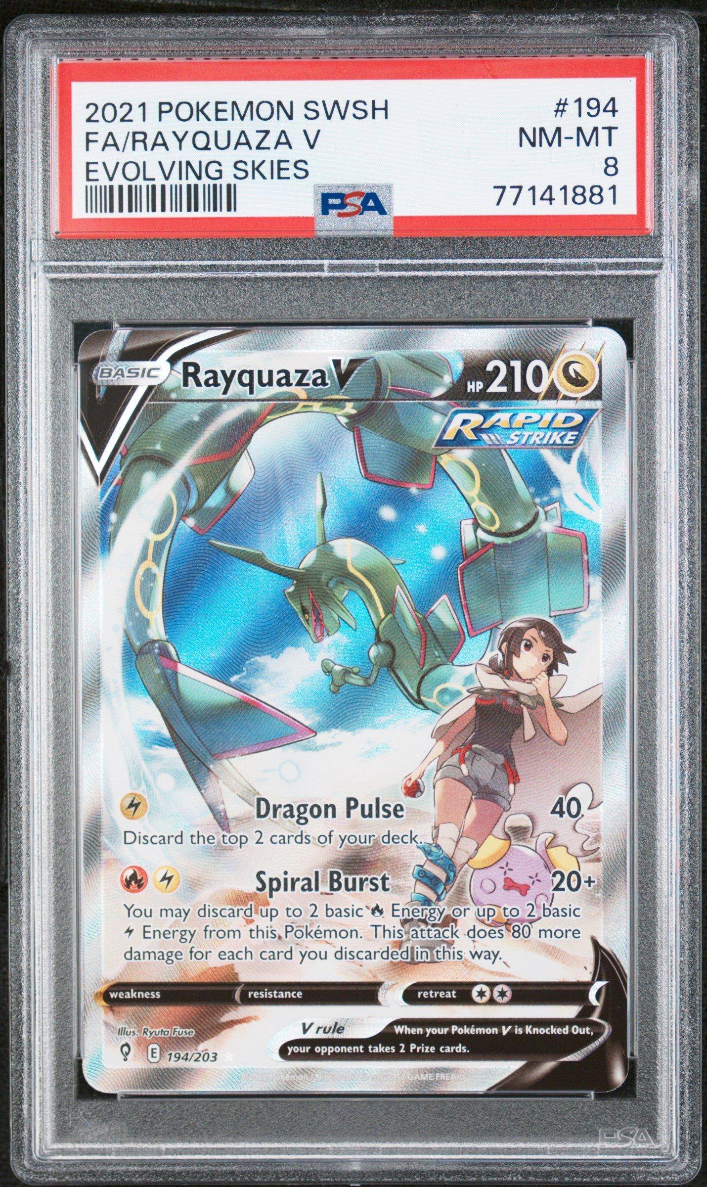 2021 Pokemon Sword & Shield Evolving Skies 194 Full Art/rayquaza V