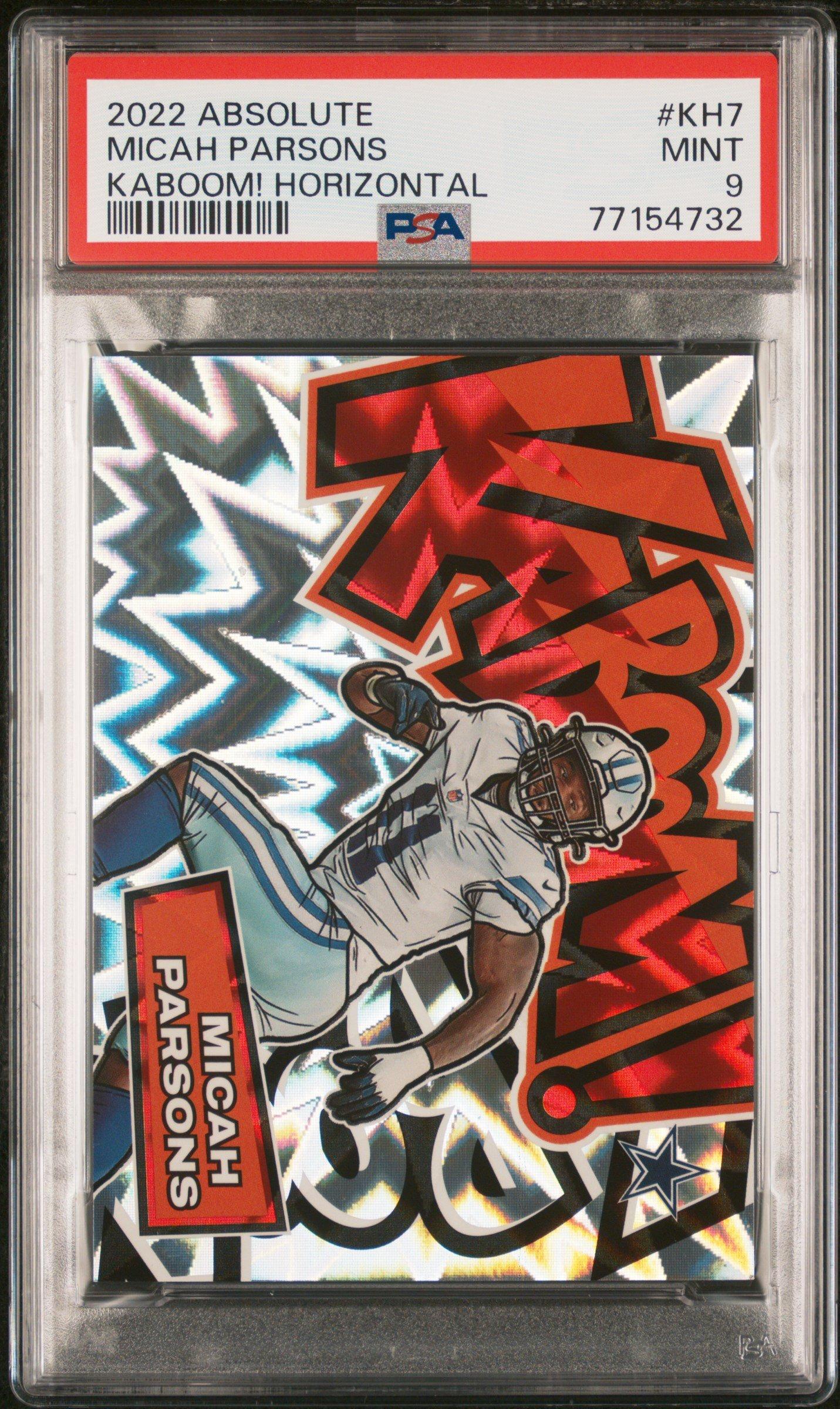 2022 Panini Absolute Kaboom! Horizontal Kh7 Micah Parsons PSA 9