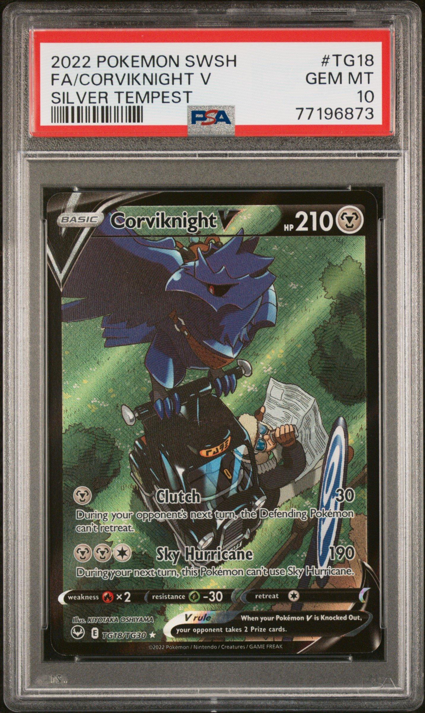 2022 Pokemon Sword & Shield Silver Tempest Tg18 Full Art