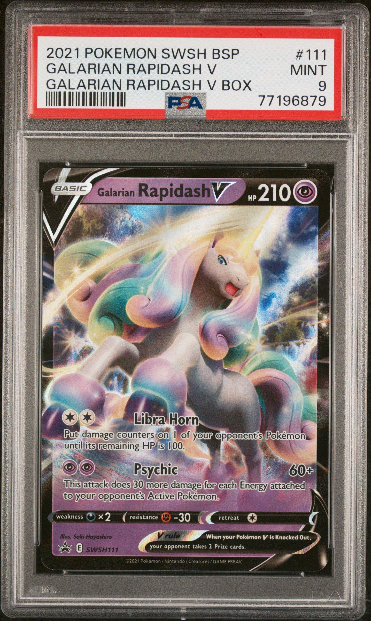 galarian rapidash v box booster packs Pokemon TCG: Galarian Rapidash V Box – Mike n' Mandy's Corner main image 0