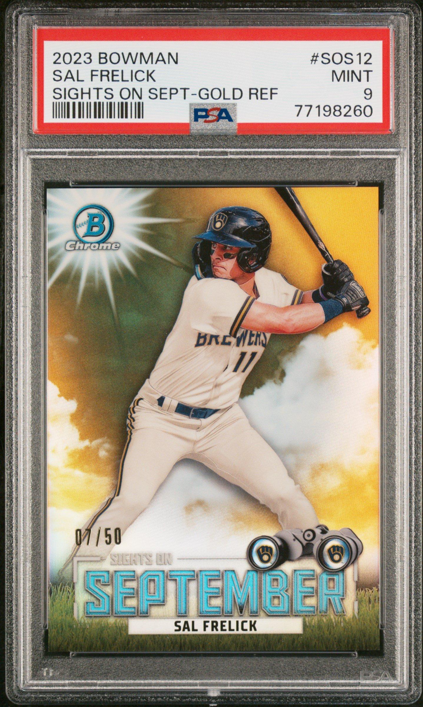 2023 Bowman Sights On September Sos12 Sal Frelick PSA 9