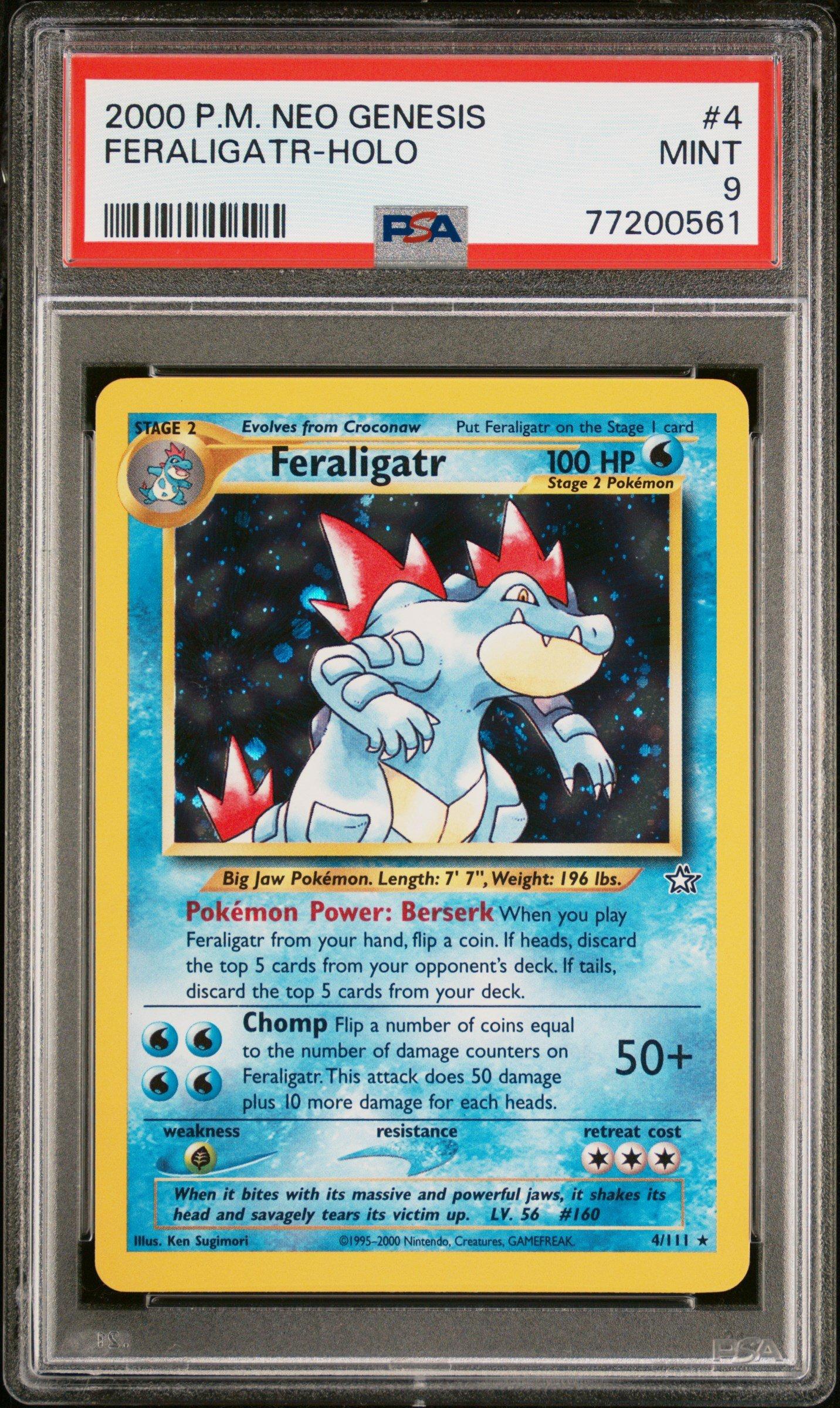 2000 Pokemon Neo Genesis 4 Feraligatr-holo PSA 9 Graded Card | GameStop