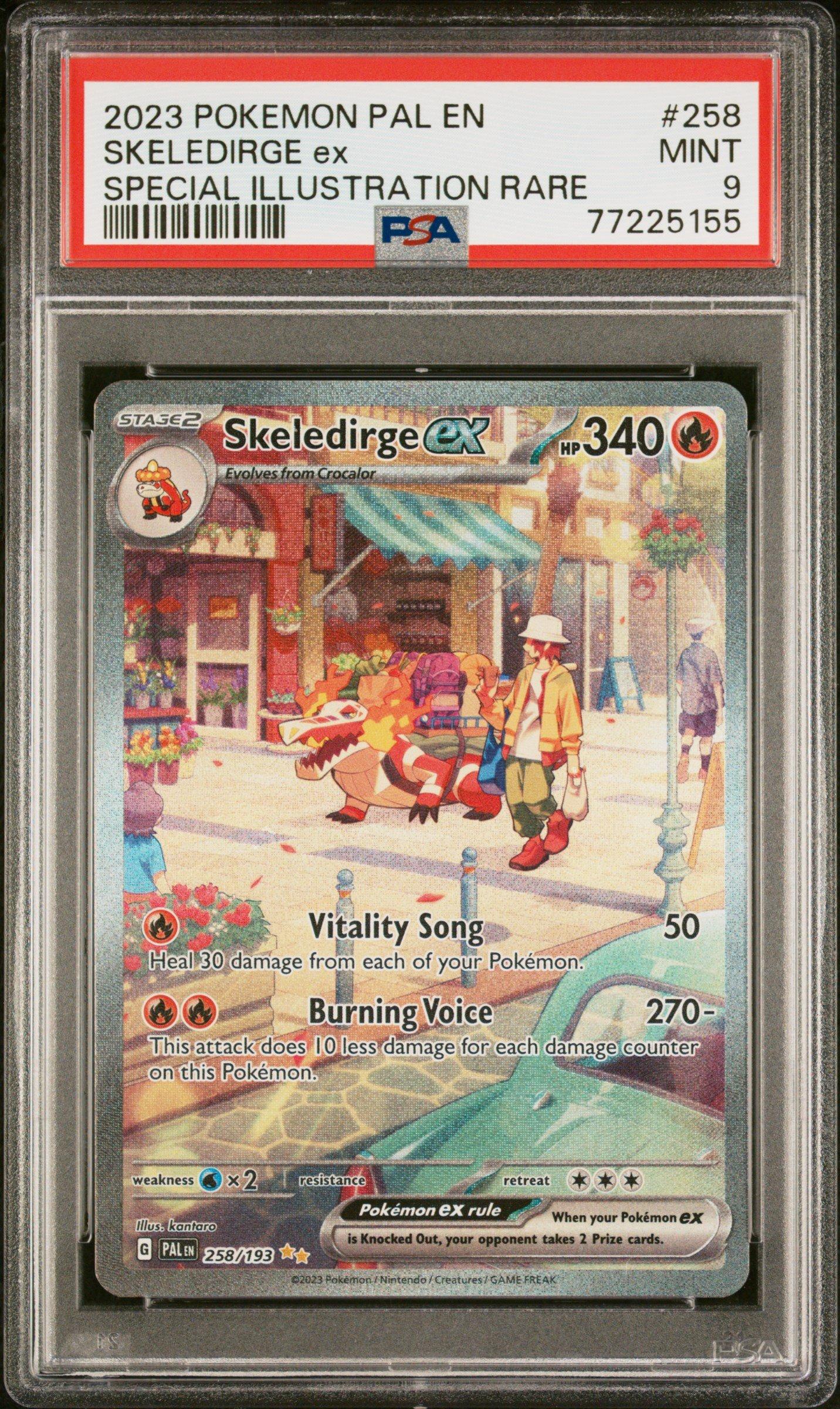 skeledirge pokemon cards Paldea Evolved Special Illustration Rare ex #258 Card Number / Rarity PSA10 Skeledirge ex SAR Pokémon
