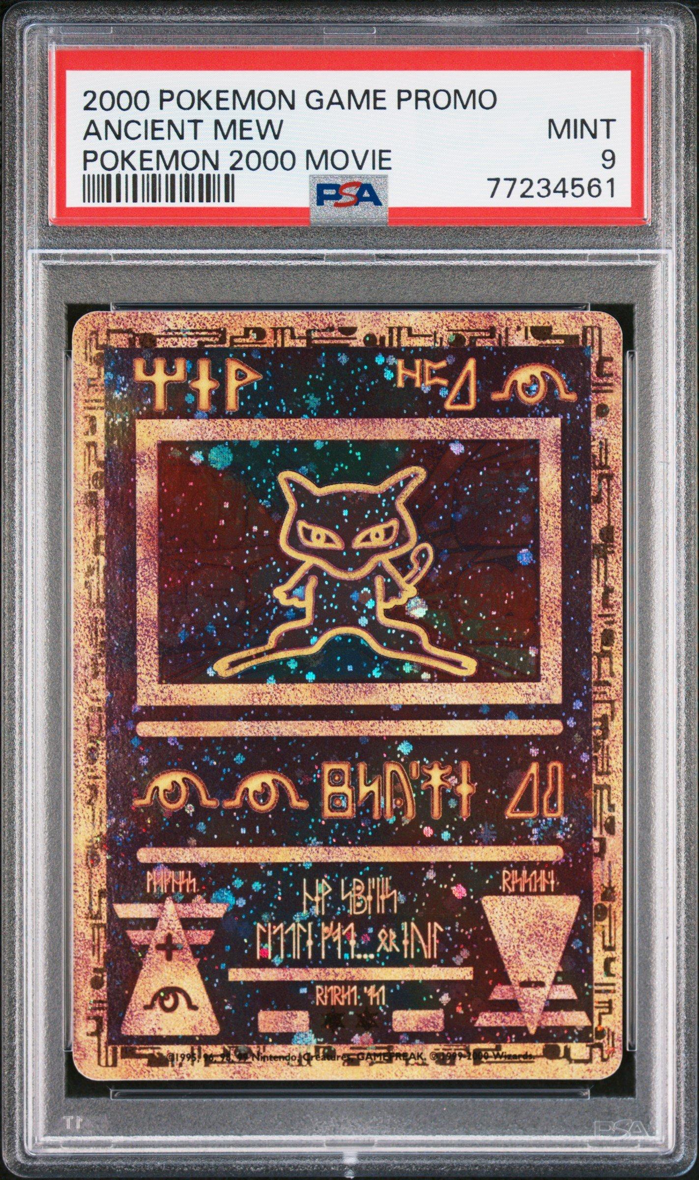 2000 Pokemon Game Movie Ancient Mew Pokemon 2000 Movie PSA 9