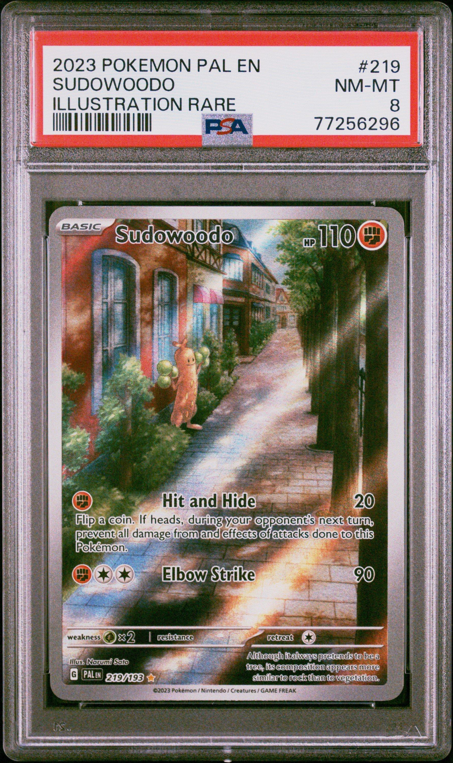 2023 Pokemon Pal En-paldea Evolved 219 Sudowoodo Illustration Rare PSA