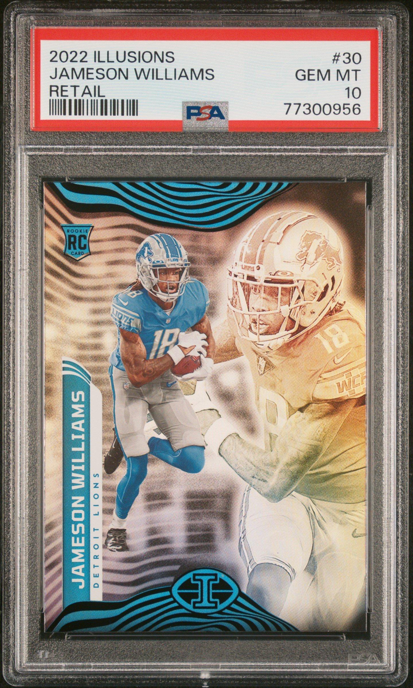 2022 Panini Illusions 30 Jameson Williams Retail PSA 10 Graded