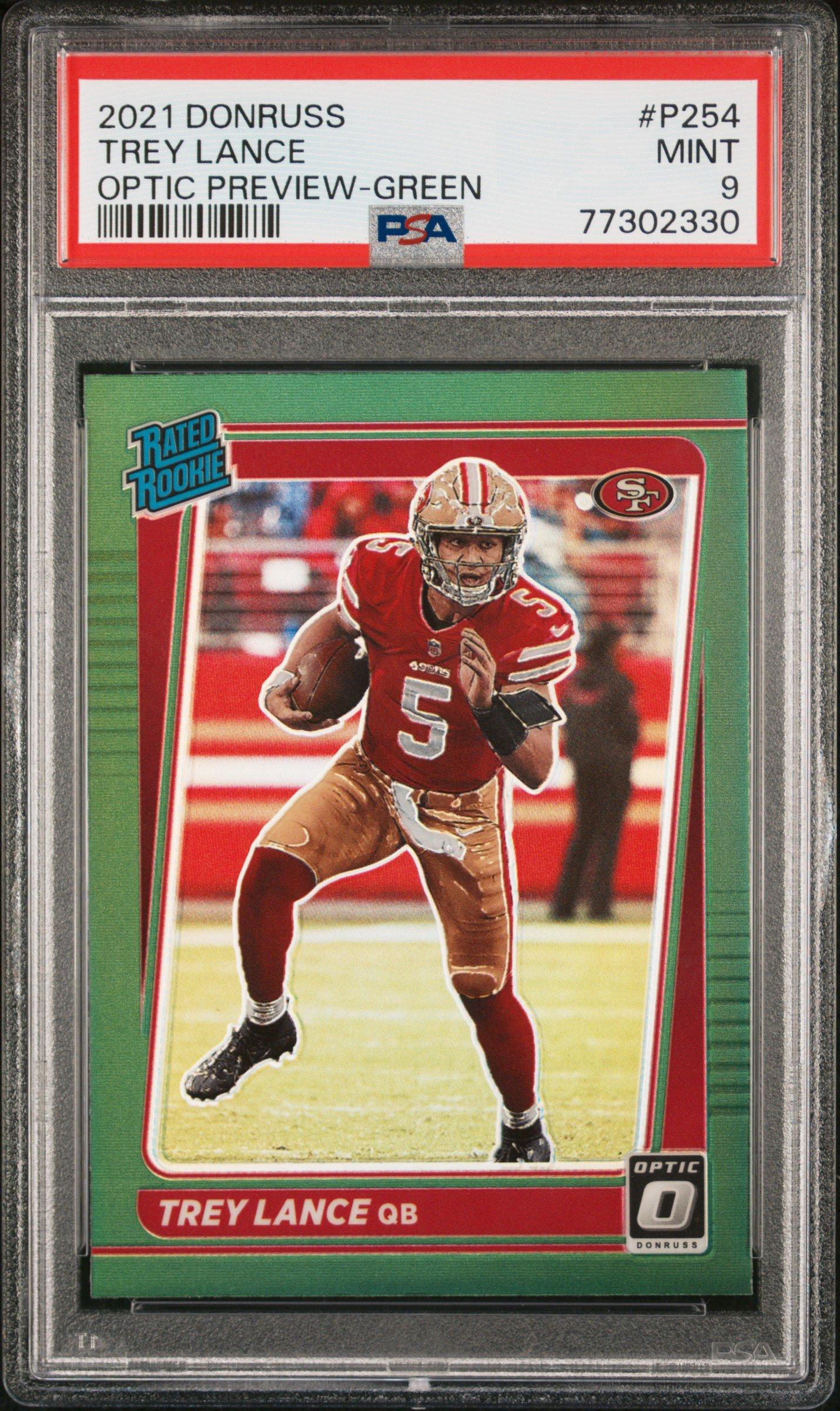 2021 Panini Donruss P254 Trey Lance PSA 9