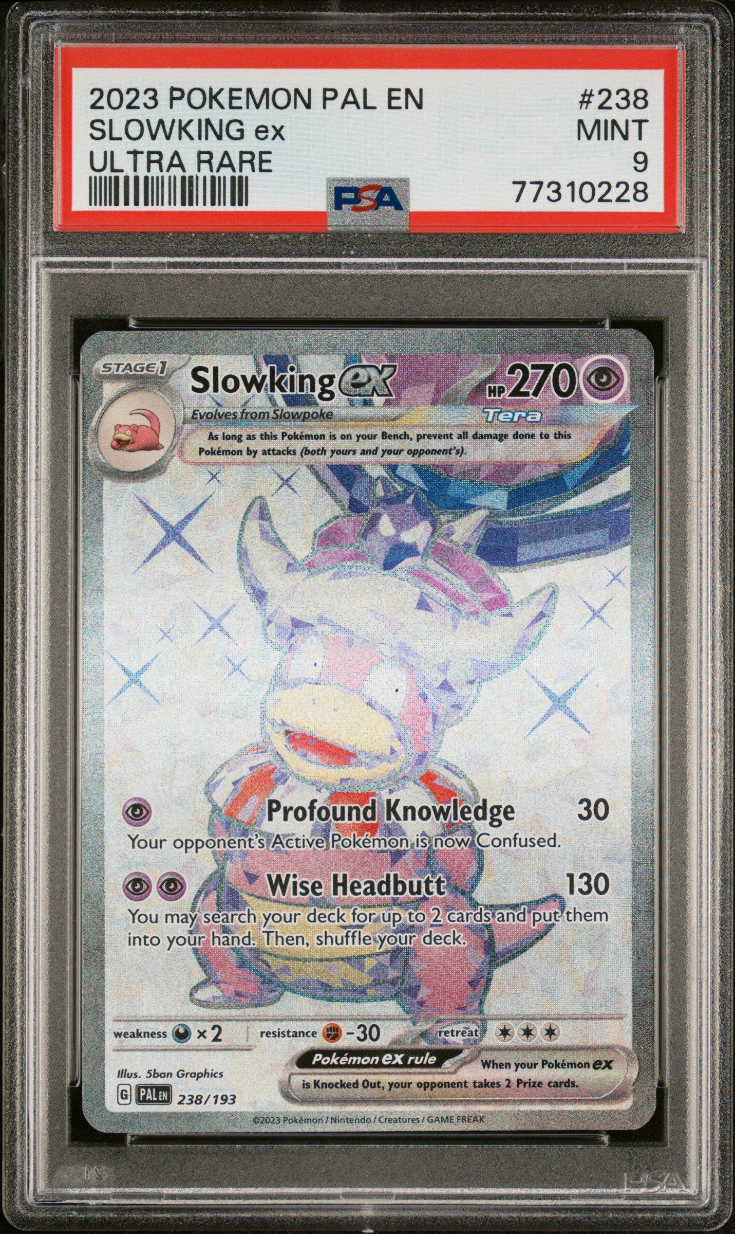 2023 Pokemon Pal En-paldea Evolved 238 Slowking Ex Ultra Rare PSA