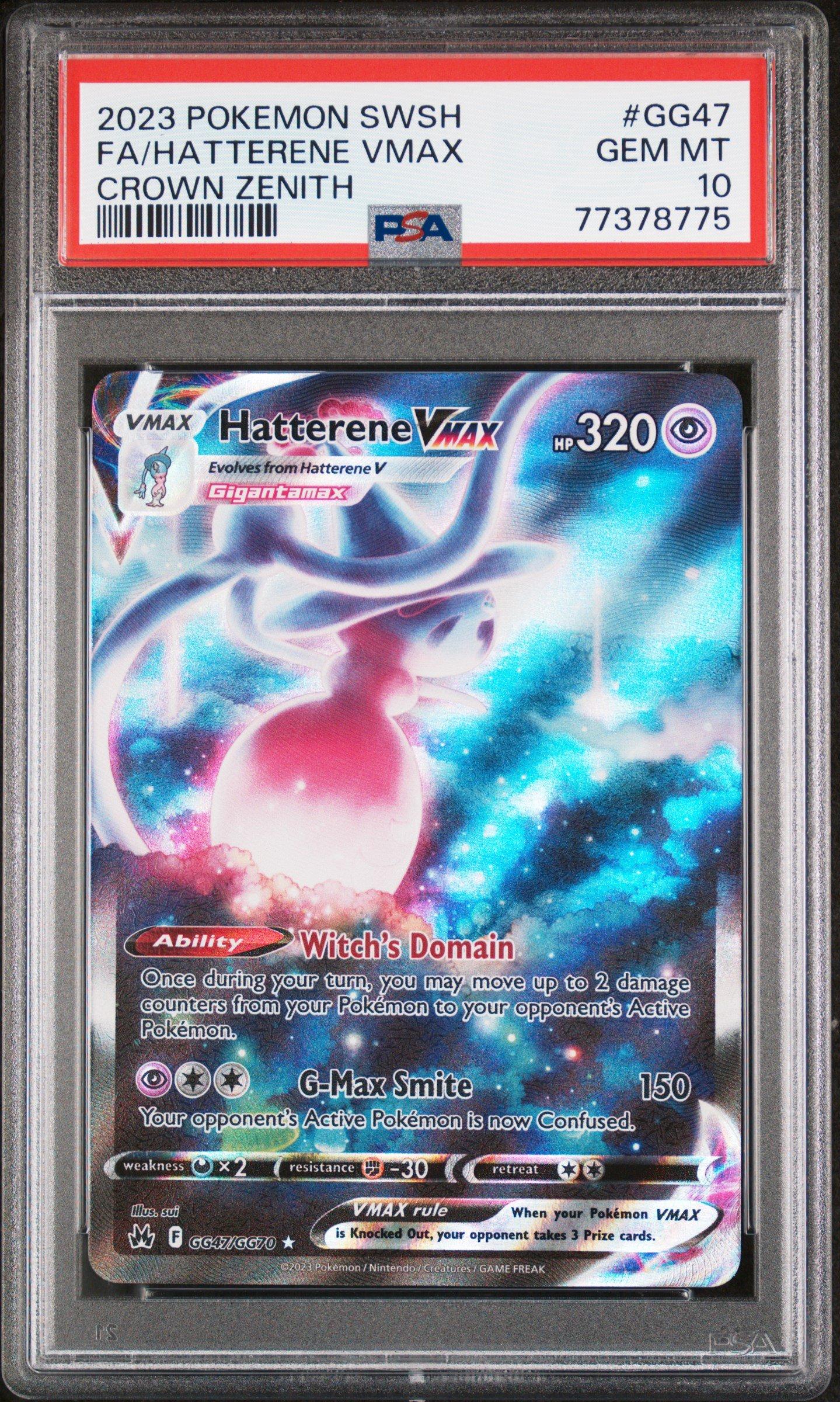GRADATI∞N 2023 Pokemon Sword And Shield Crown Zenith Gg47 Full Art