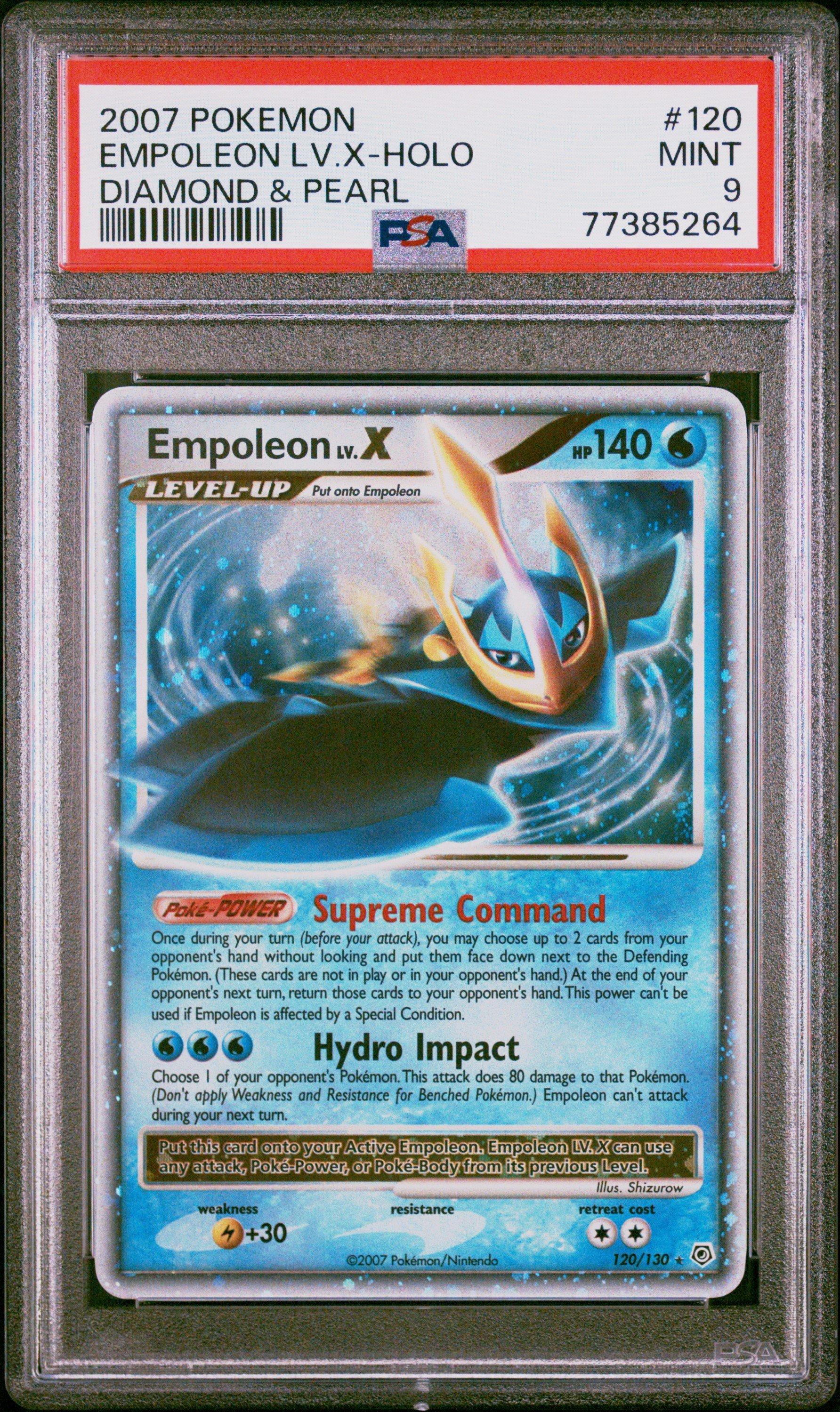 2007 Pokemon Diamond & Pearl 120 Empoleon Lv.x-holo PSA 9 | GameStop