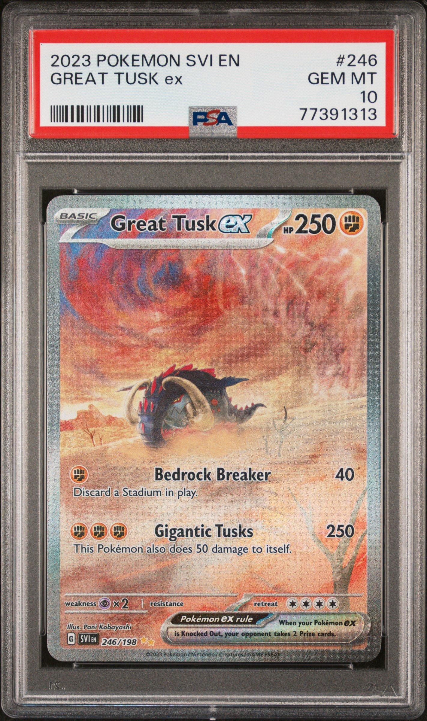 2023 Pokemon Svi En-scarlet & Violet 246 Great Tusk Ex Special