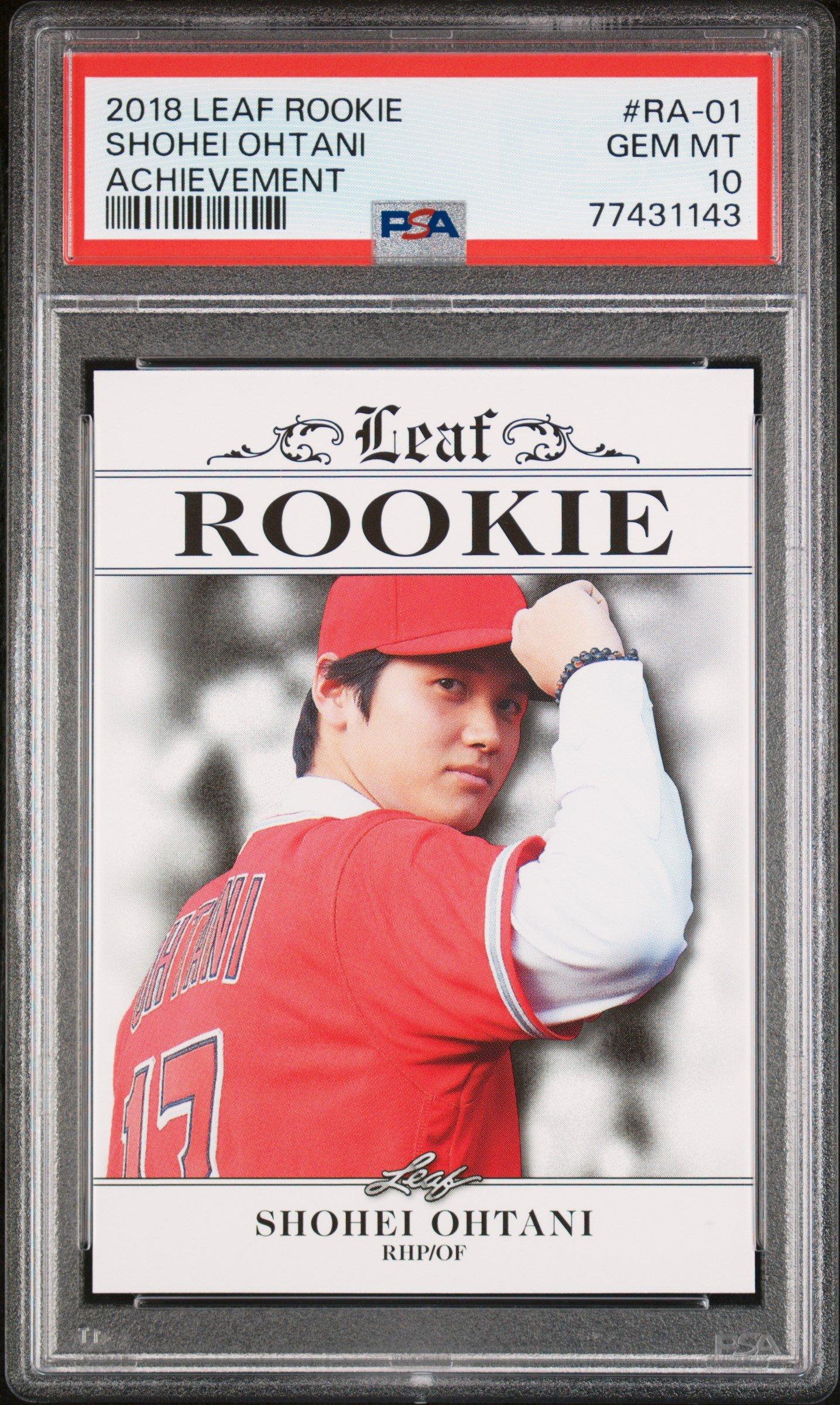 2018 Leaf Rookie Ohtani Achievement Ra-01 Shohei Ohtani PSA 10 Graded Card  | GameStop