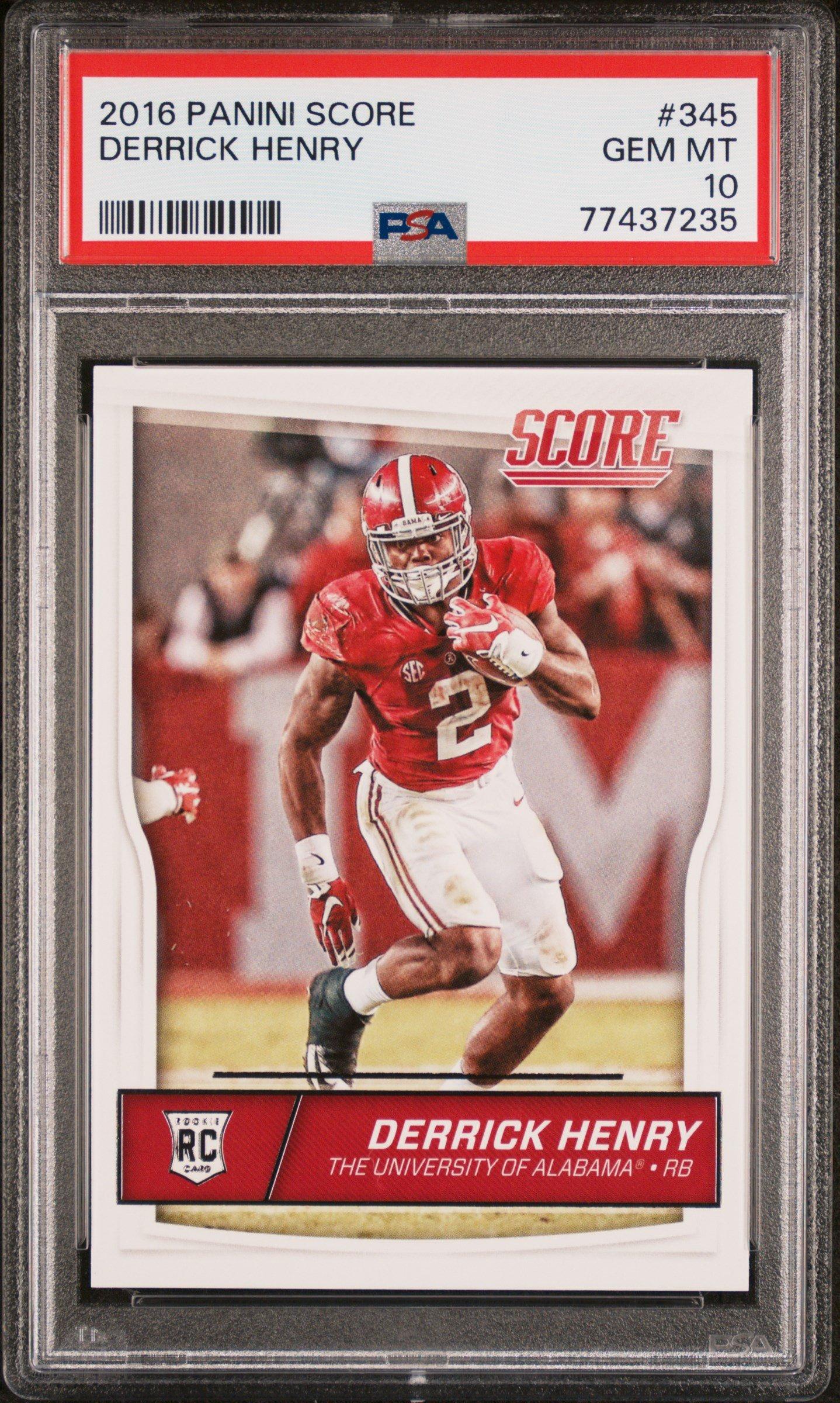 2016 Panini Score 345 Derrick Henry PSA 10