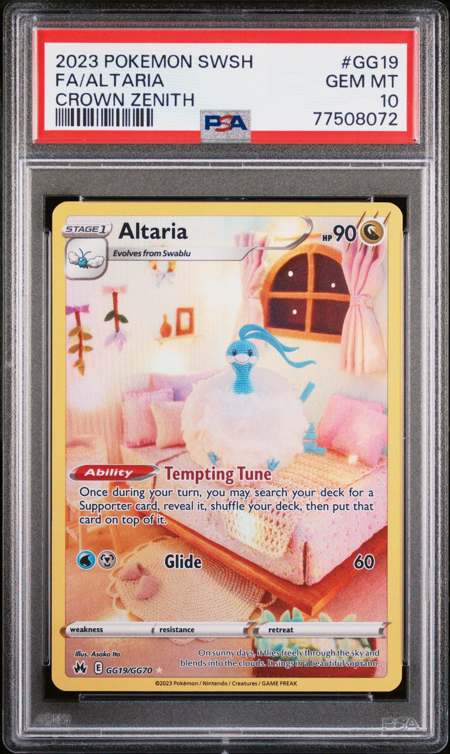 ★Canaria06★ 2023 Pokemon Sword And Shield Crown Zenith Gg19 Full Art
