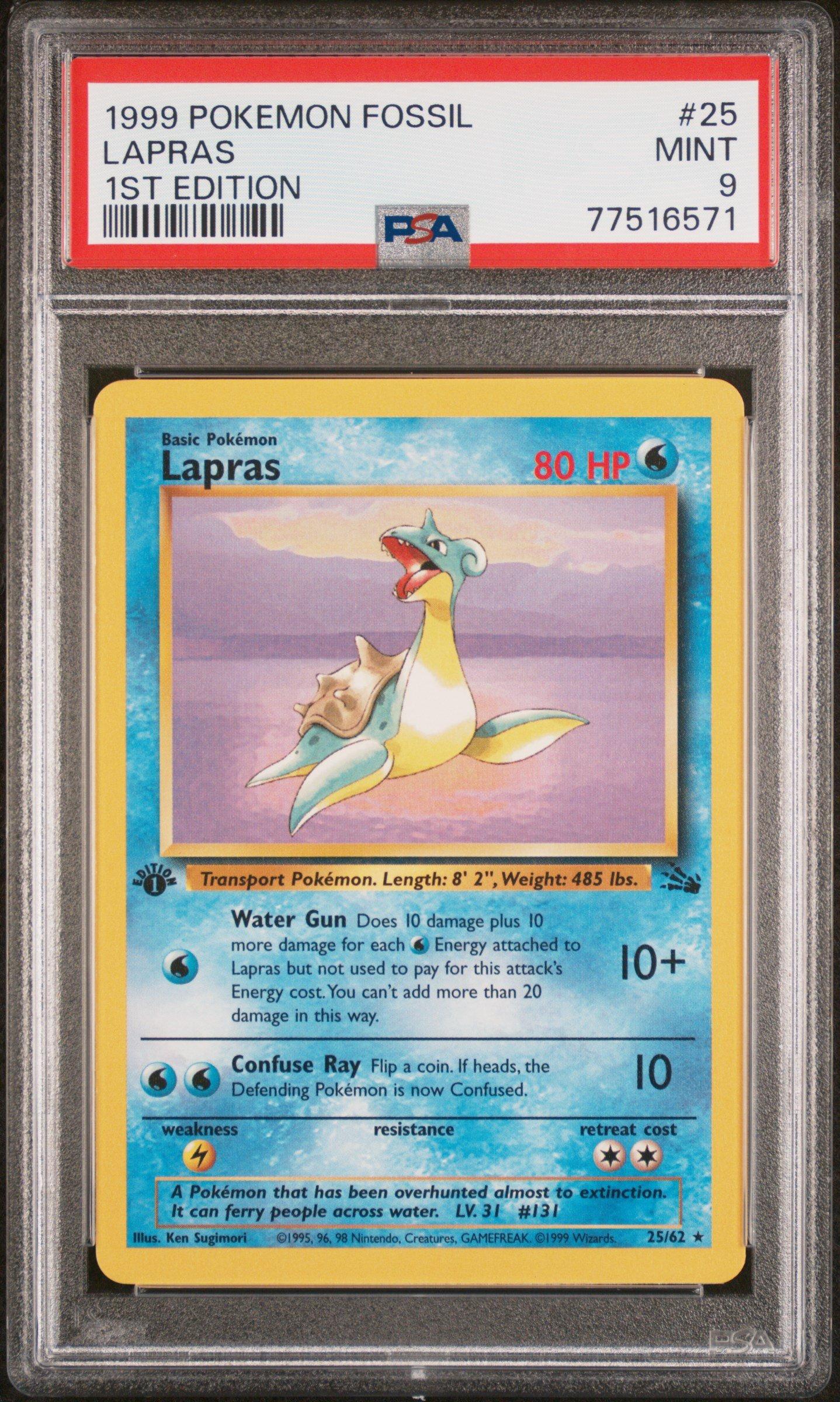 1995 lapras pokemon card value  016/091  Paldean Fates  Reverse Foil  Single : Toys & Games Water / 220 / Basic Attack 1 1995 Holographic Pokemon Lapras 25