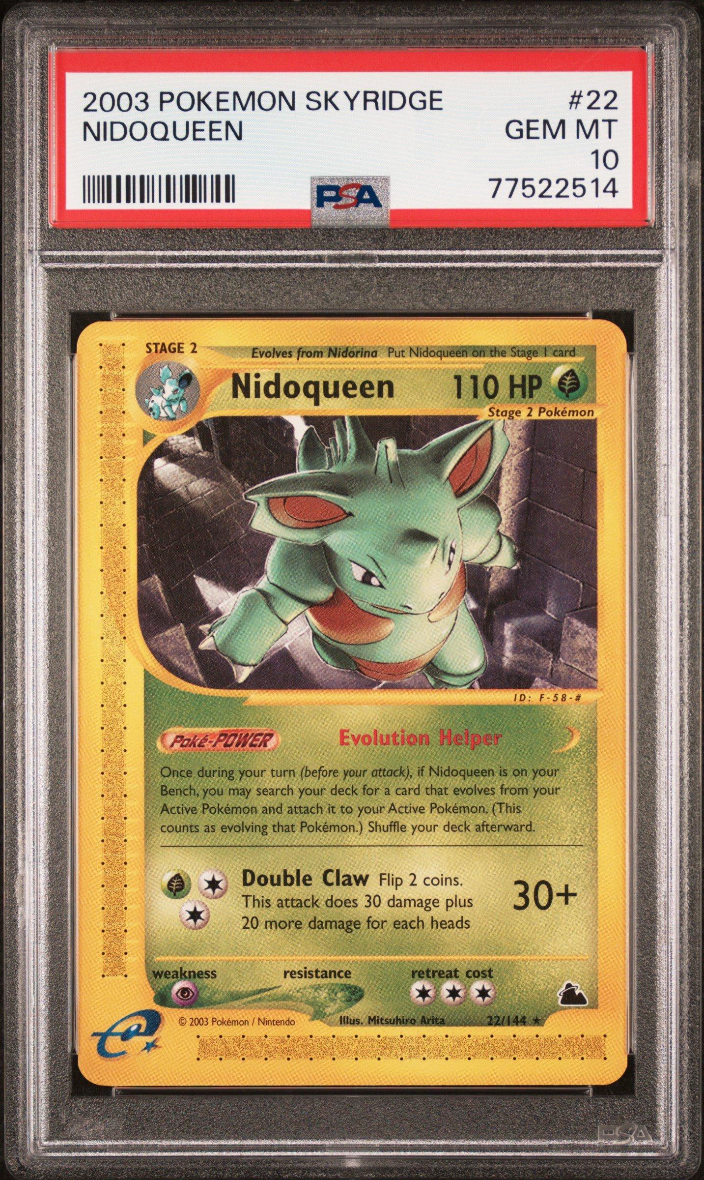 2003 Pokemon Skyridge 22 Nidoqueen PSA 10