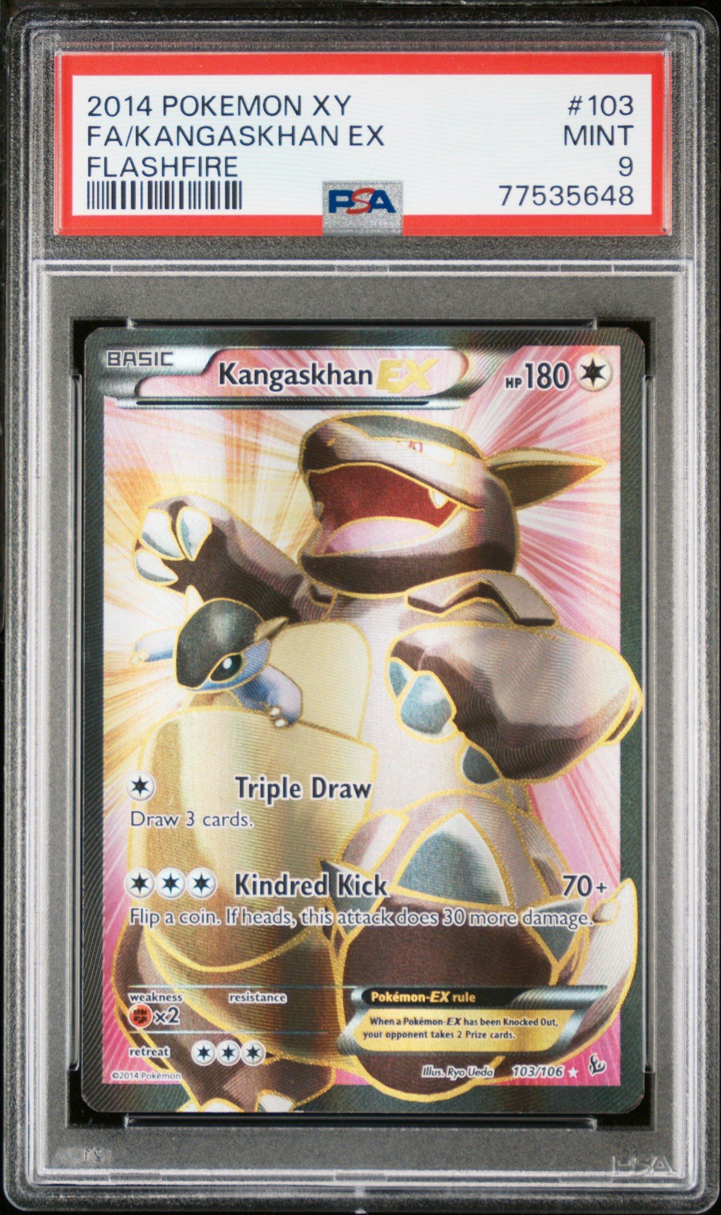 2014 Pokemon Xy Flashfire 103 Full Art/kangaskhan Ex PSA 9 | GameStop