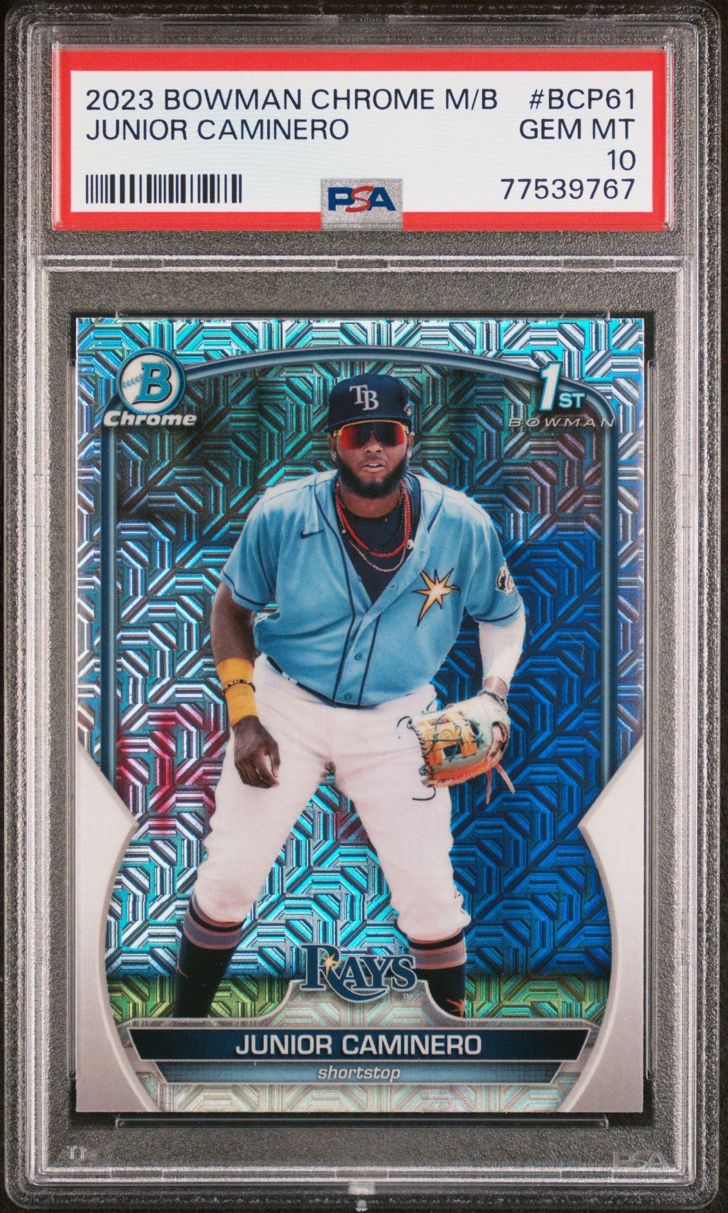 2023 Bowman Mega Box Chrome 61 Junior Caminero PSA 10 | GameStop