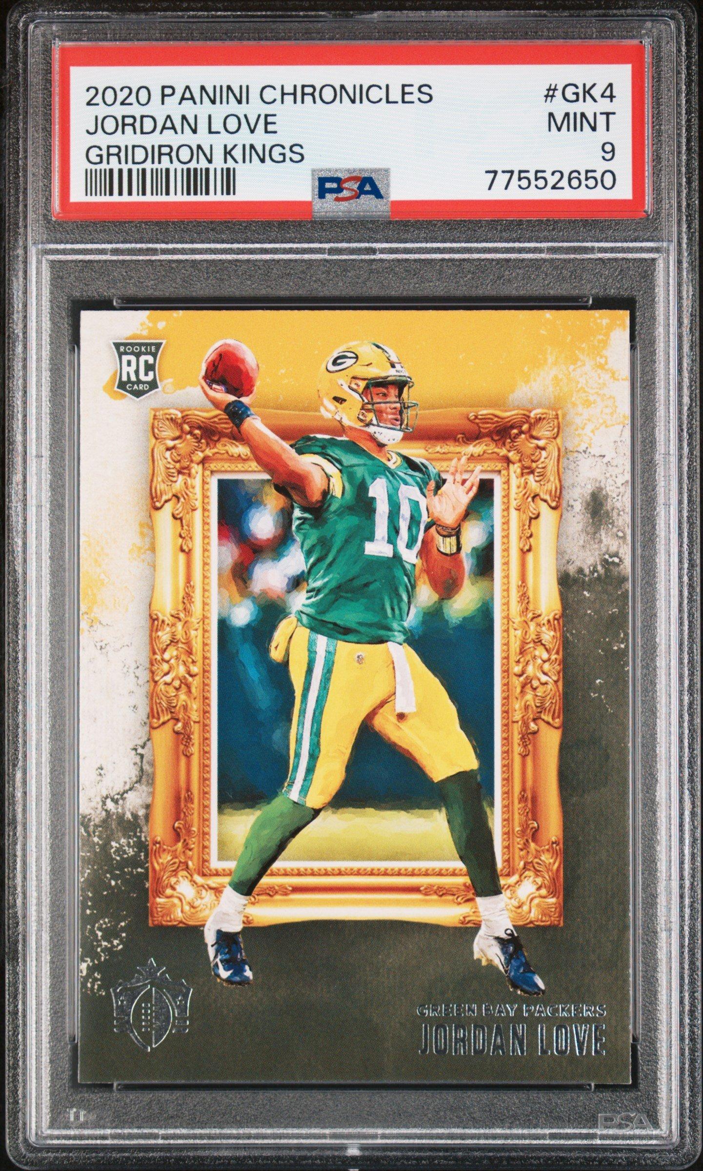 2020 Panini Chronicles Gridiron Kings Gk4 Jordan Love PSA 9