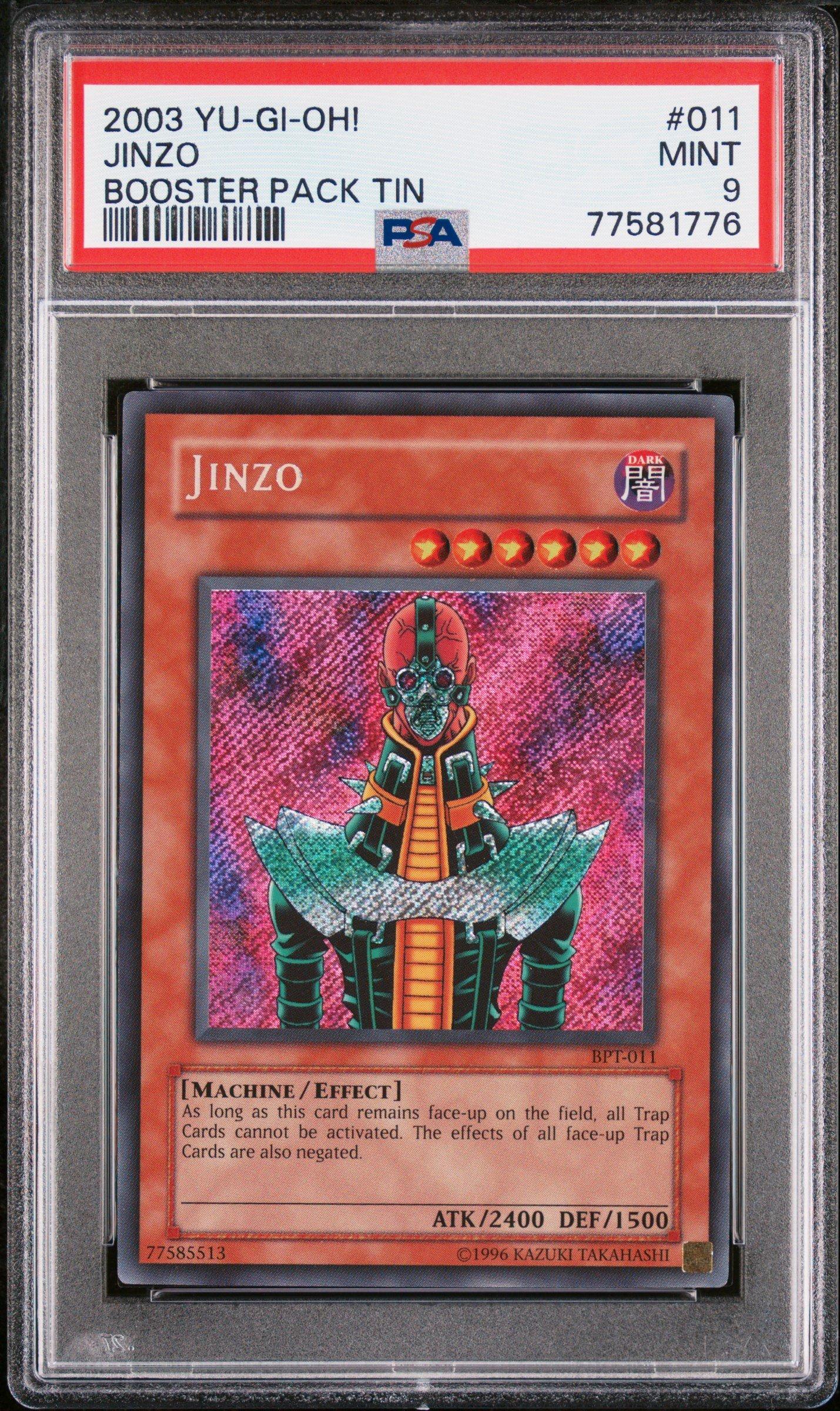 2003 Yu-gi-oh! Booster Pack Tin 011 Jinzo PSA 9 Graded Card | GameStop
