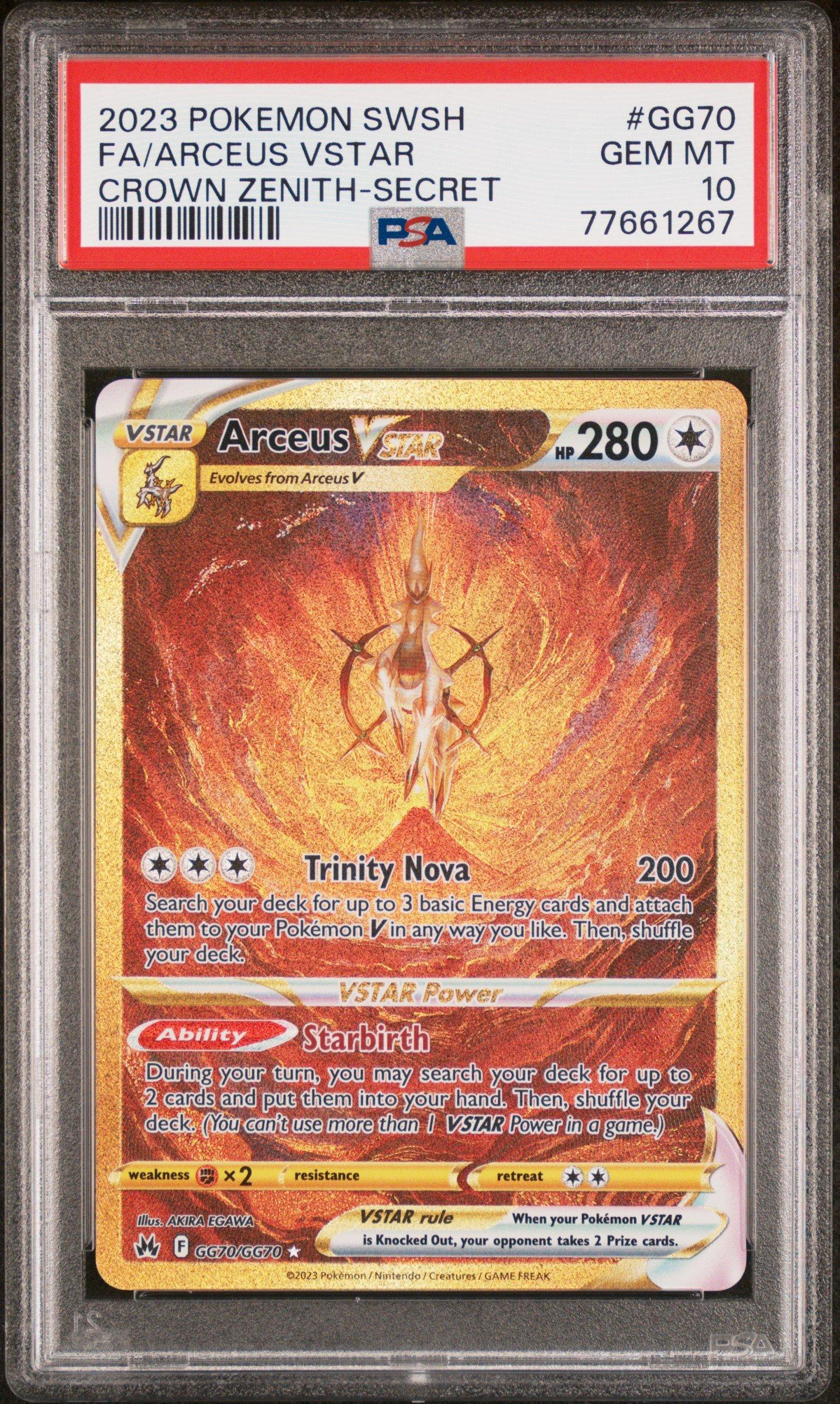 2023 Pokemon Sword And Shield Crown Zenith Gg70 Full Art/arceus