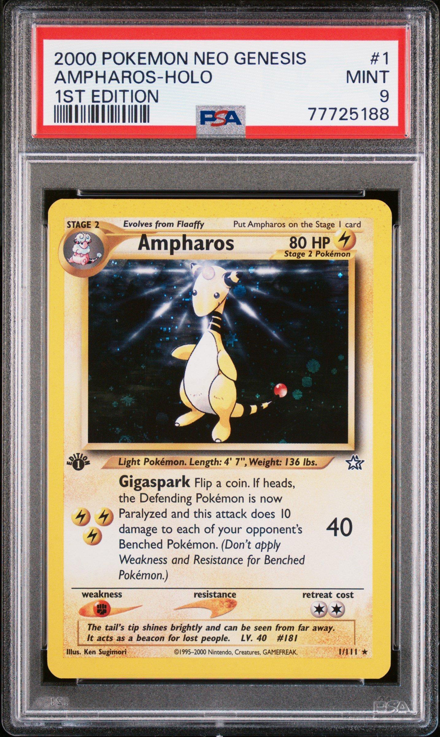 ampharos pokemon card holo Ampharos (40/124) (Cosmos Holo) (Blister Exclusive) [Black & White: Dragons  Exalted] main image 0