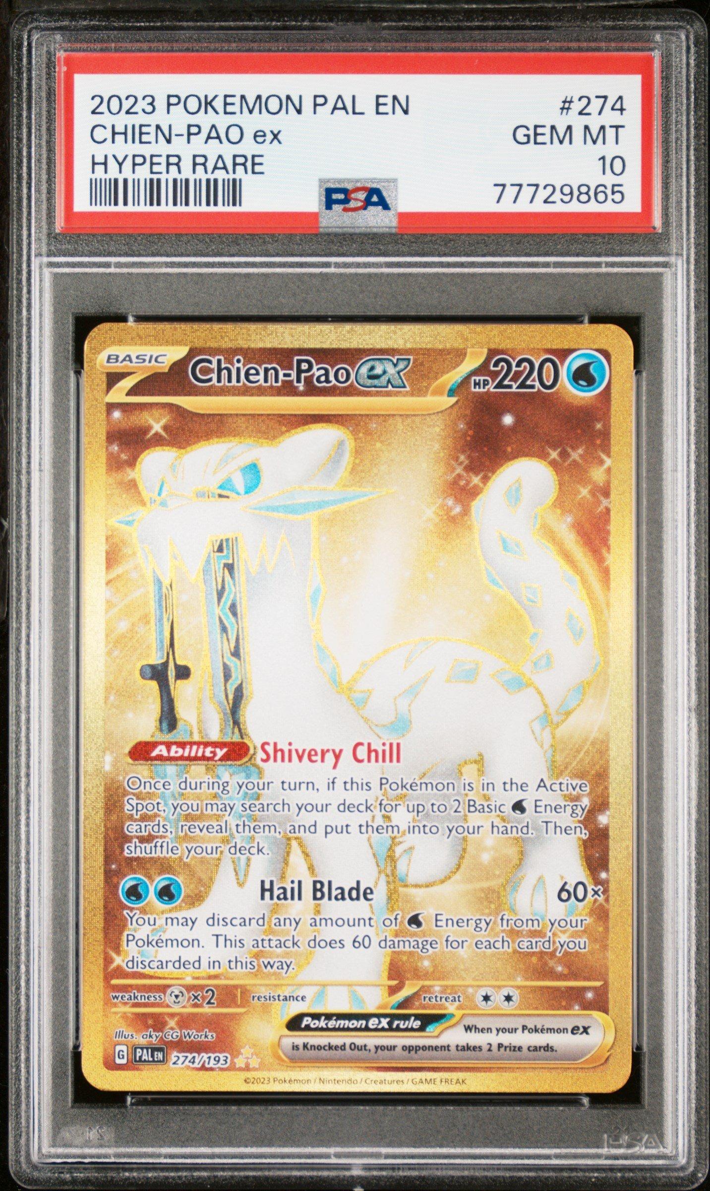 2023 Pokemon Pal En-paldea Evolved 274 Chien-pao Ex Hyper Rare PSA