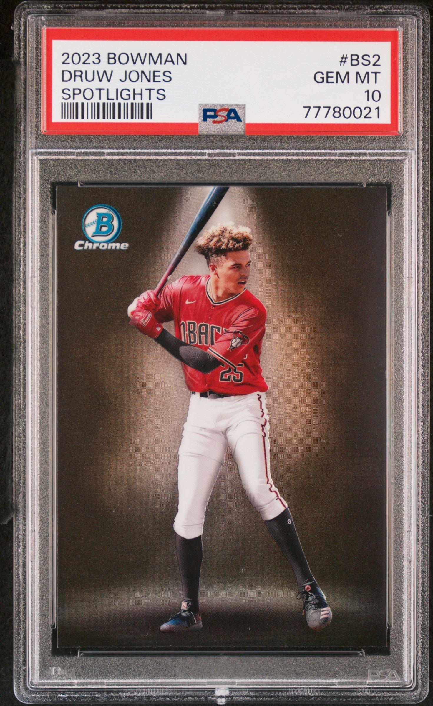 2023 Bowman Spotlights Bs2 Druw Jones PSA 10