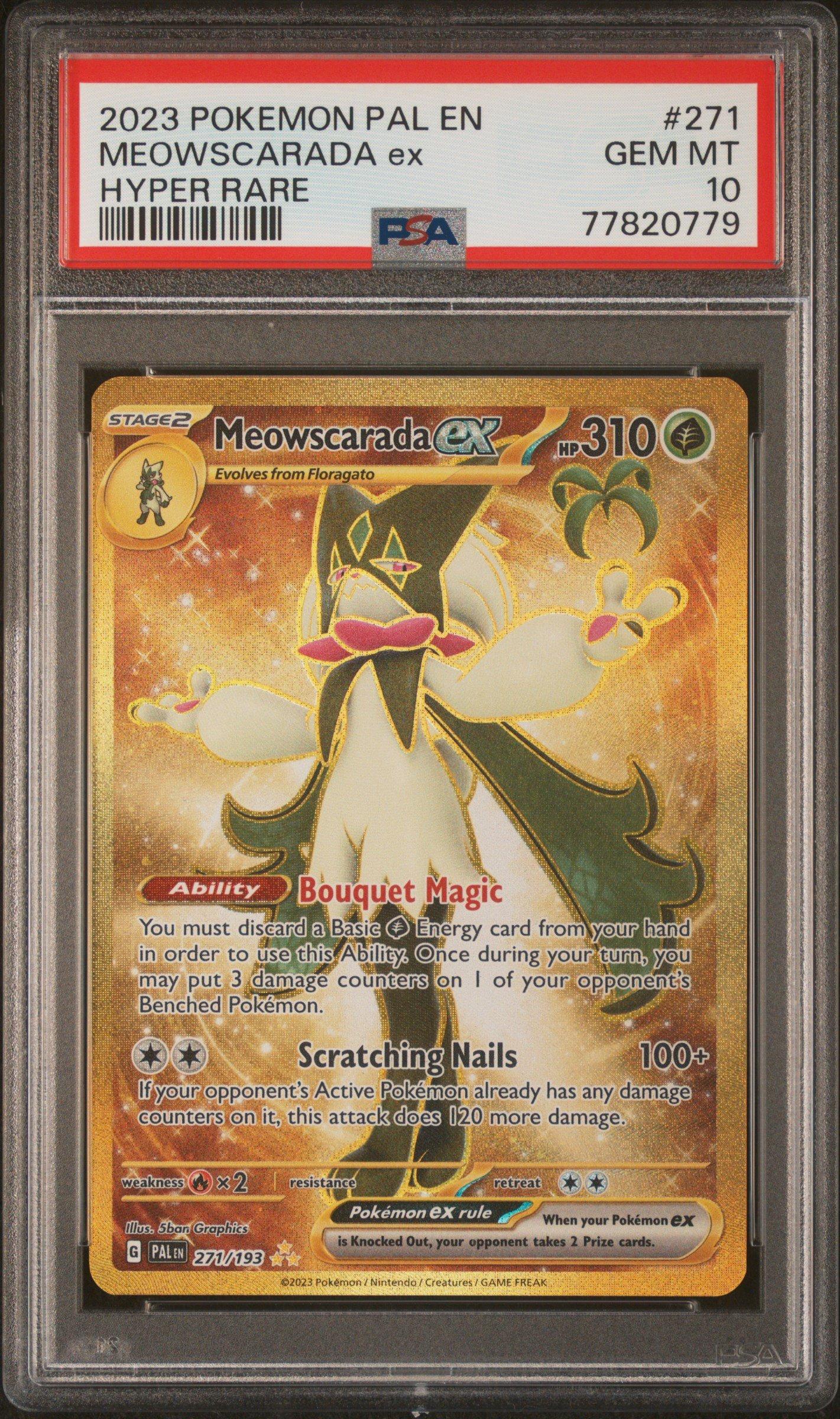2023 Pokemon Pal En-paldea Evolved 271 Meowscarada Ex Hyper Rare