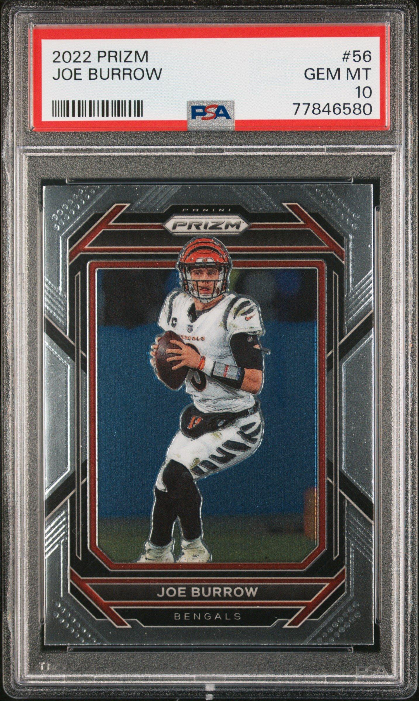 2022 Panini Prizm 56 Joe Burrow PSA 10