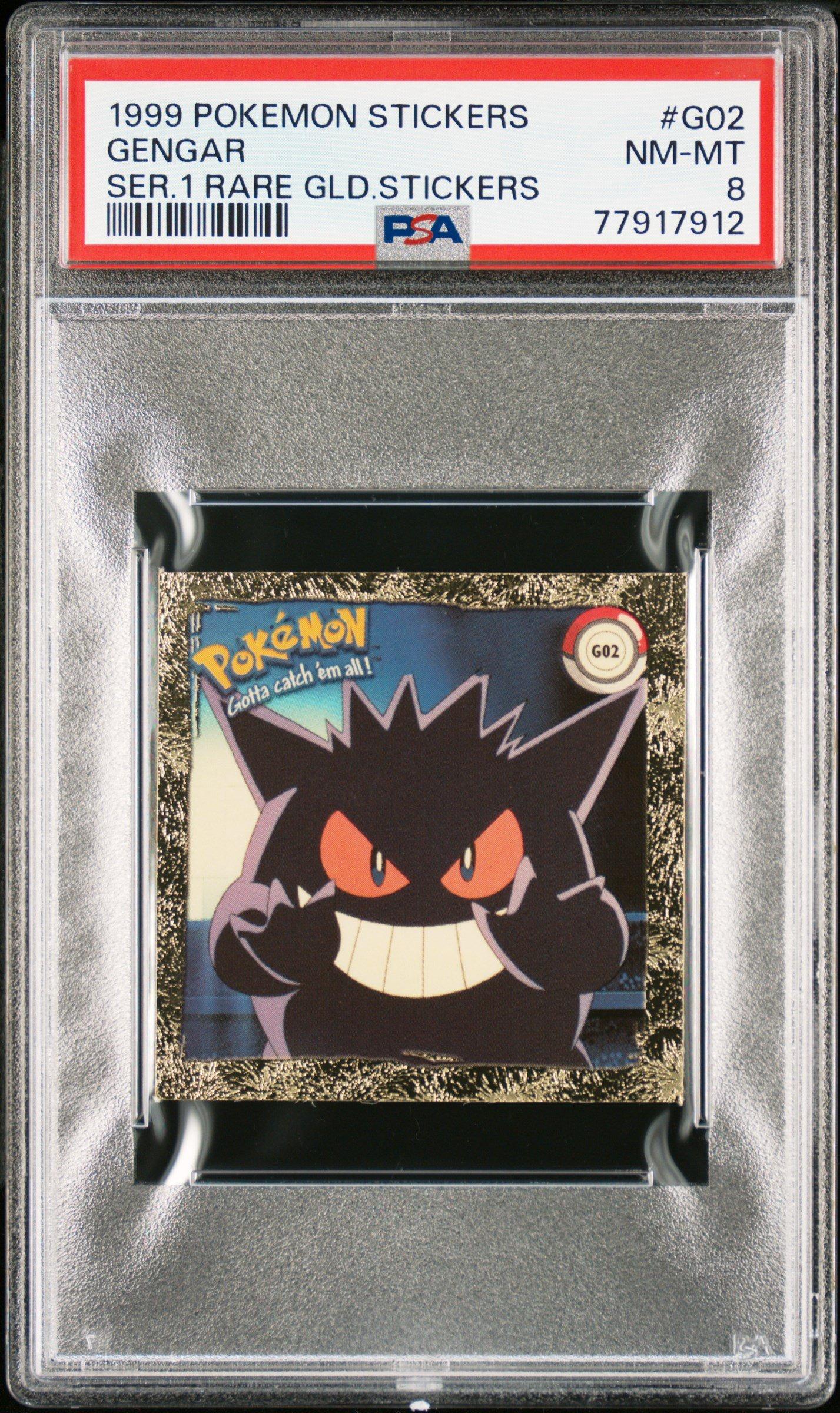 1999 Pokemon Stickers Series 1 Rare Gold Stickers G02 Gengar PSA 8 Graded  Card | GameStop
