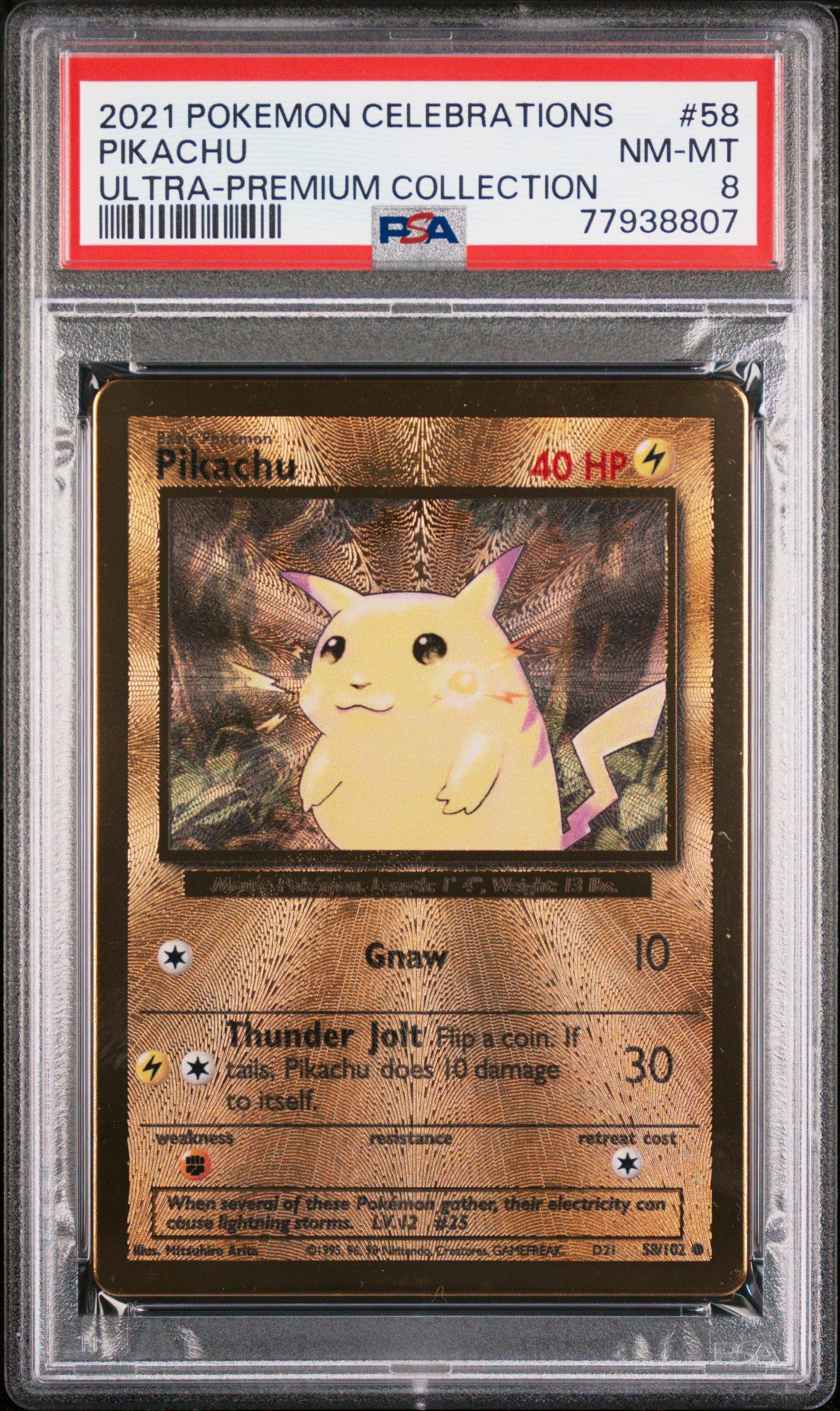 2021 Pokemon Celebrations Ultra-premium Collection 58 Pikachu PSA