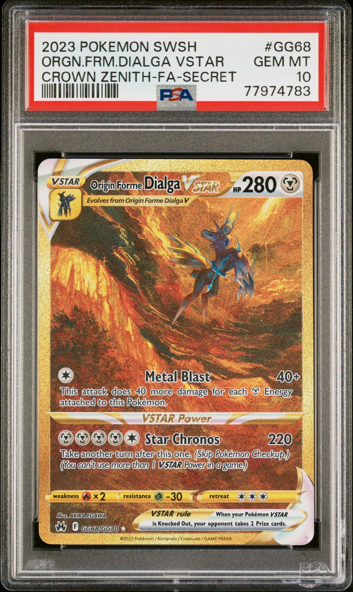 2023 Pokemon Sword And Shield Crown Zenith Gg68 Full Art/origin