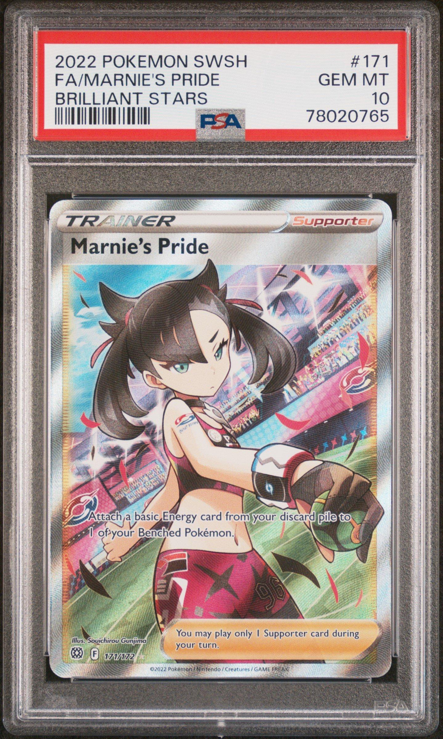 ポケモンカード FA/Marnie 2019 068/060 SR PSA10 EX] Marnie SR 068