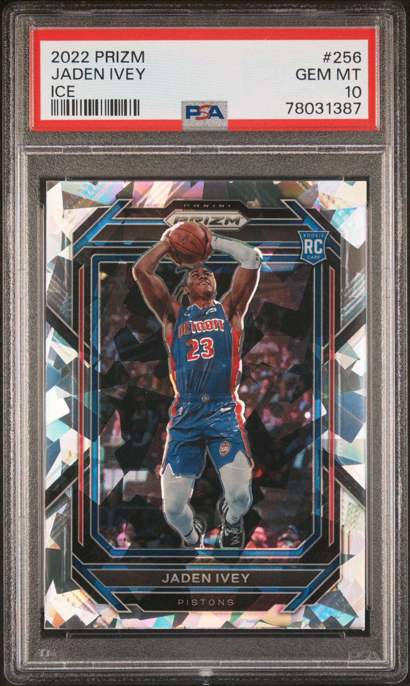 2022 Panini Prizm 256 Jaden Ivey Ice PSA 10 Graded Card | GameStop