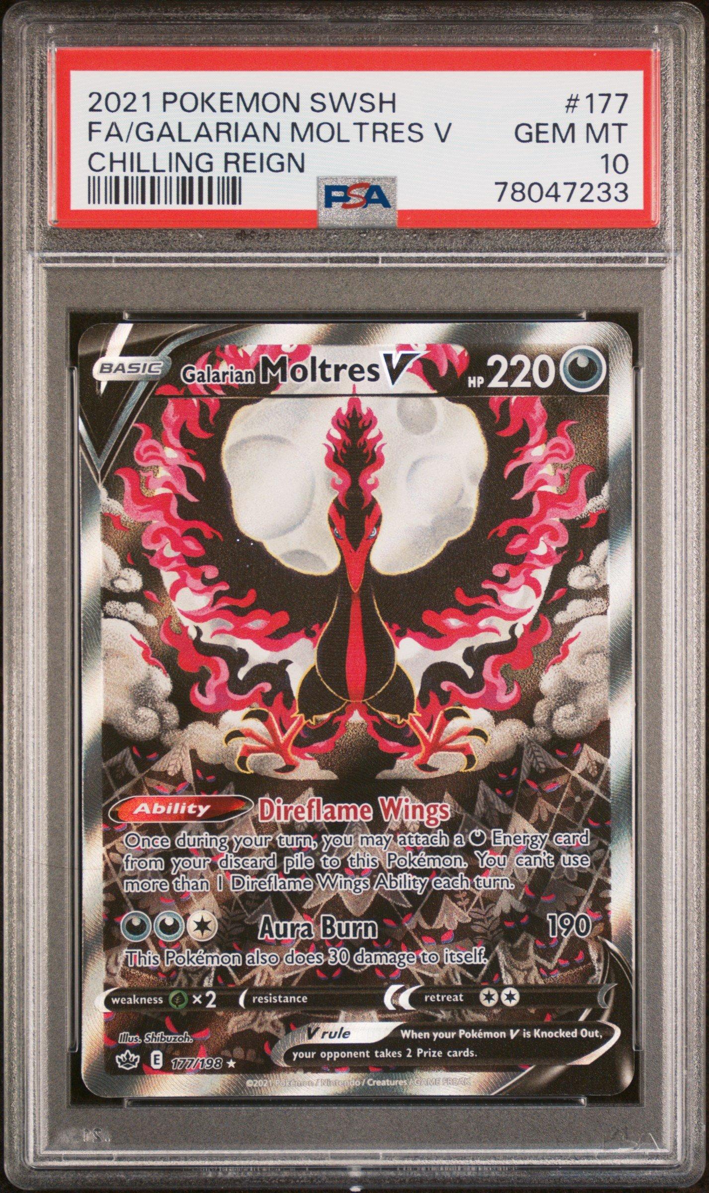 2021 Pokemon Sword & Shield Chilling Reign 177 Full Art/galarian