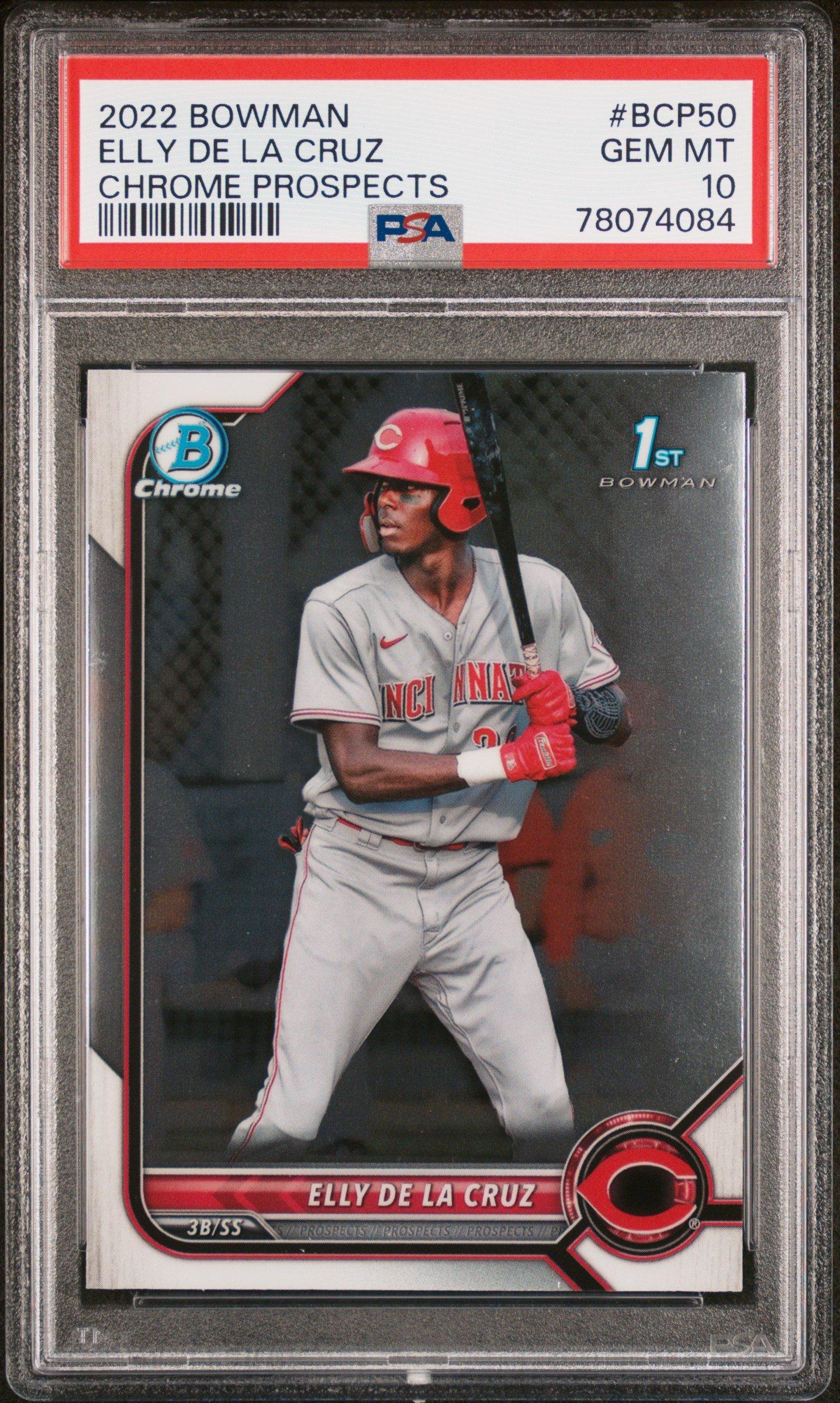 2022 Bowman Chrome Prospects Bcp50 Elly De La Cruz PSA