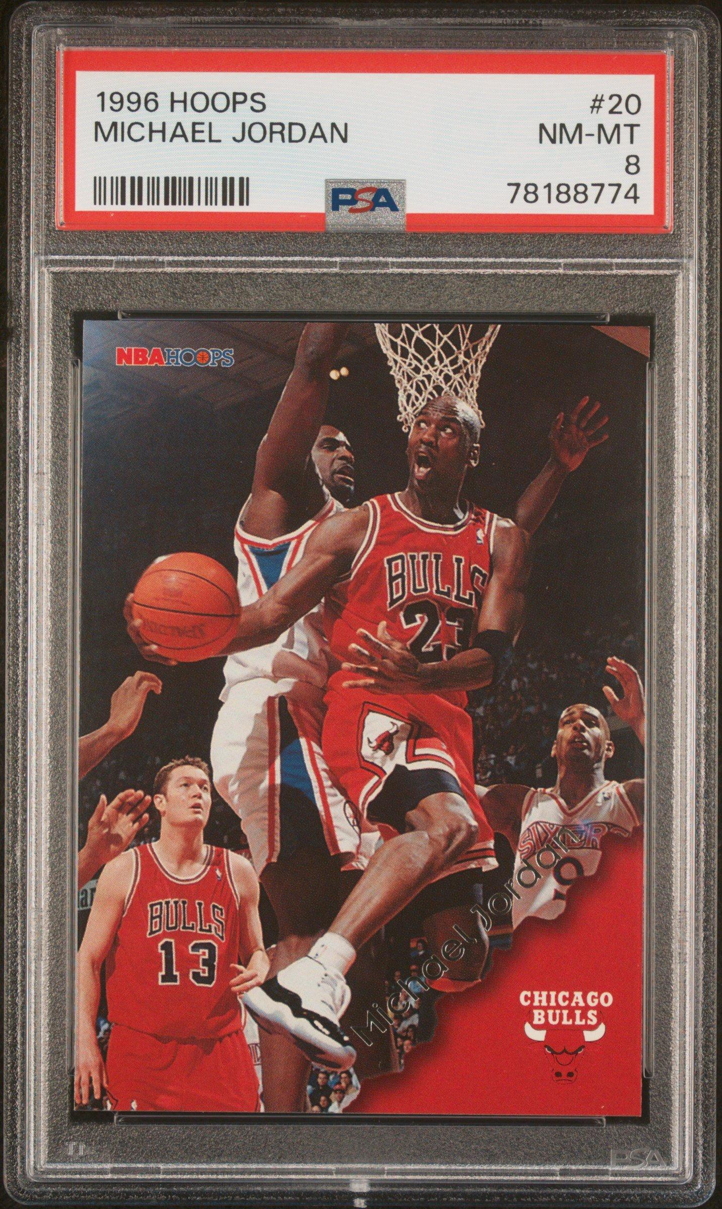 1996 Hoops 20 Michael Jordan PSA 8 Graded Card | GameStop