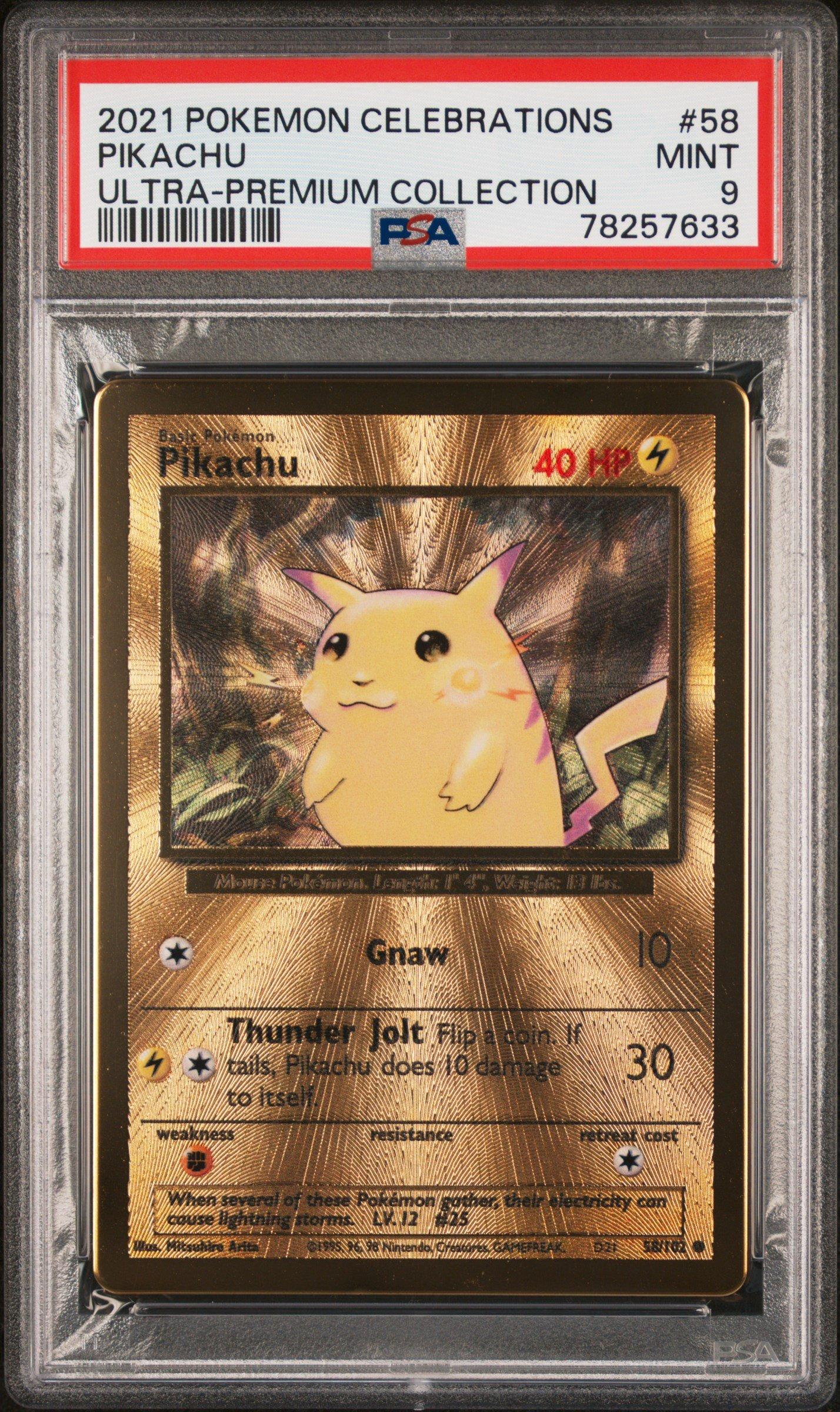 2021 Pokemon Celebrations Ultra-premium Collection 58 Pikachu PSA 9 Graded  Card | GameStop